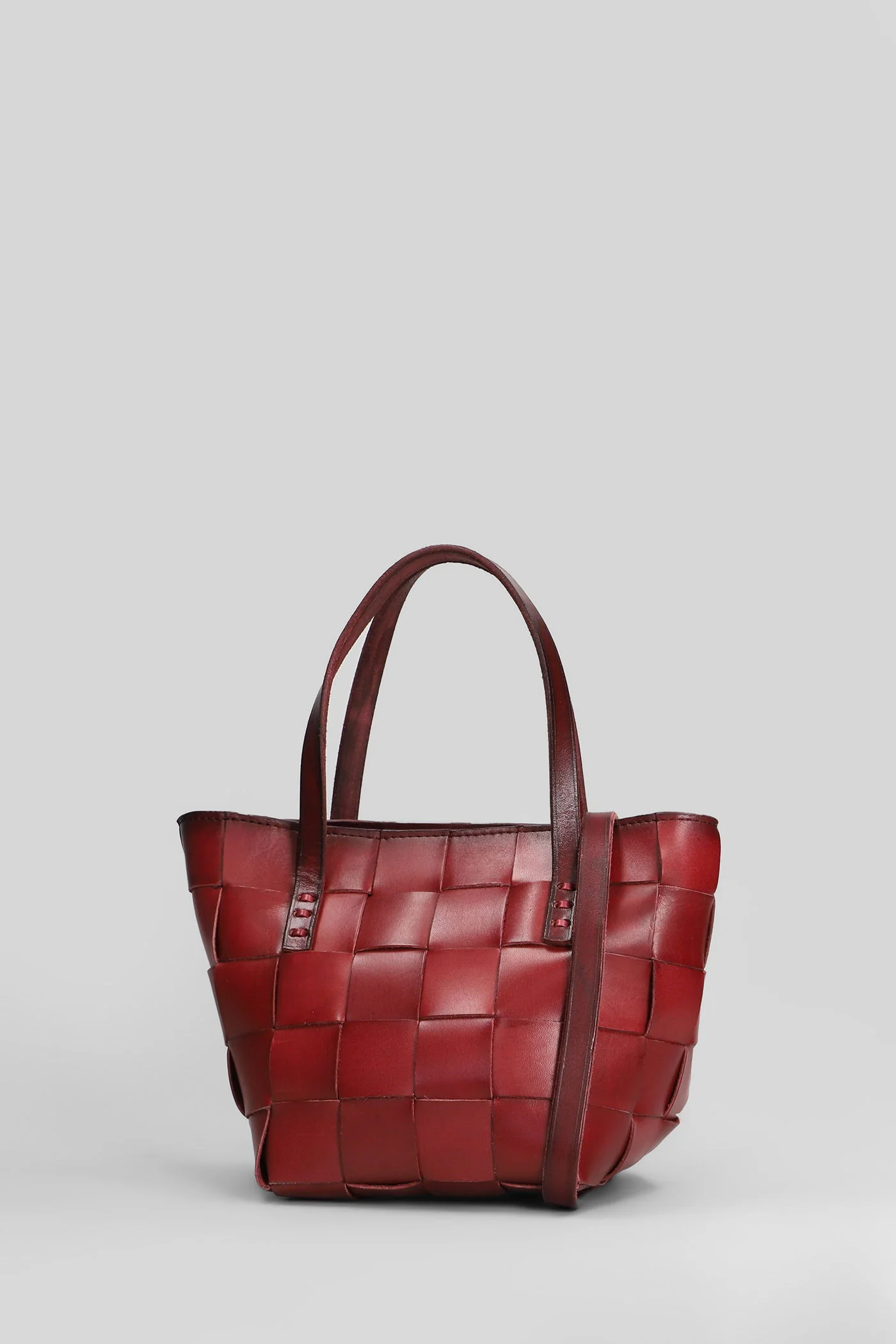 Japan Mini Shoulder bag in bordeaux leather - Image 2