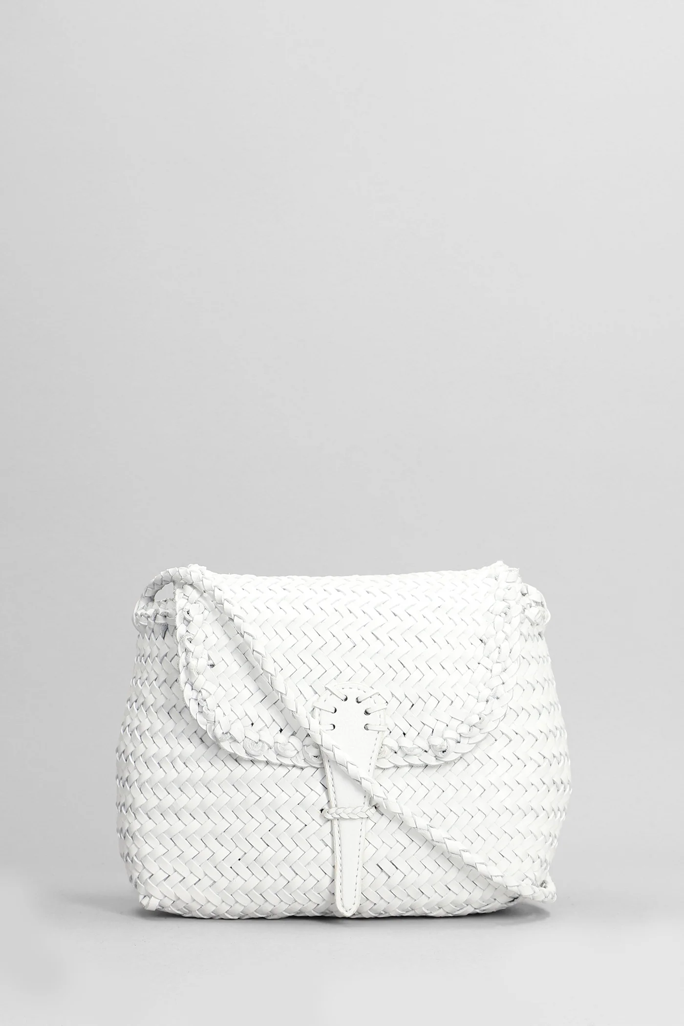 Mini City Shoulder bag in white leather - Image 13