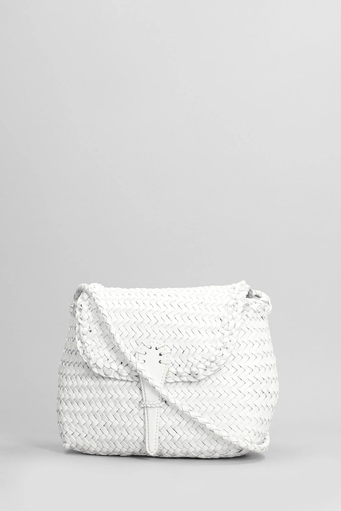 Mini City Shoulder bag in white leather - Image 2