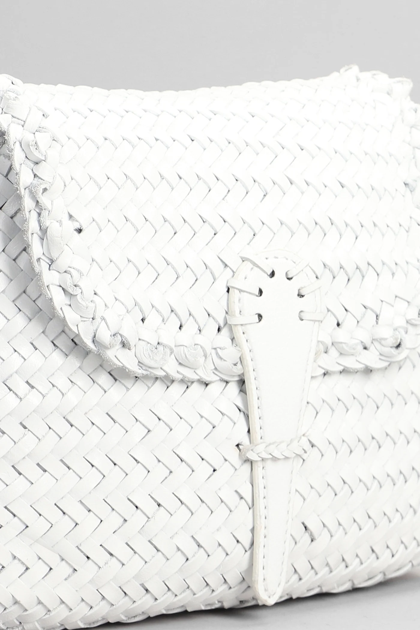 Mini City Shoulder bag in white leather - Image 44
