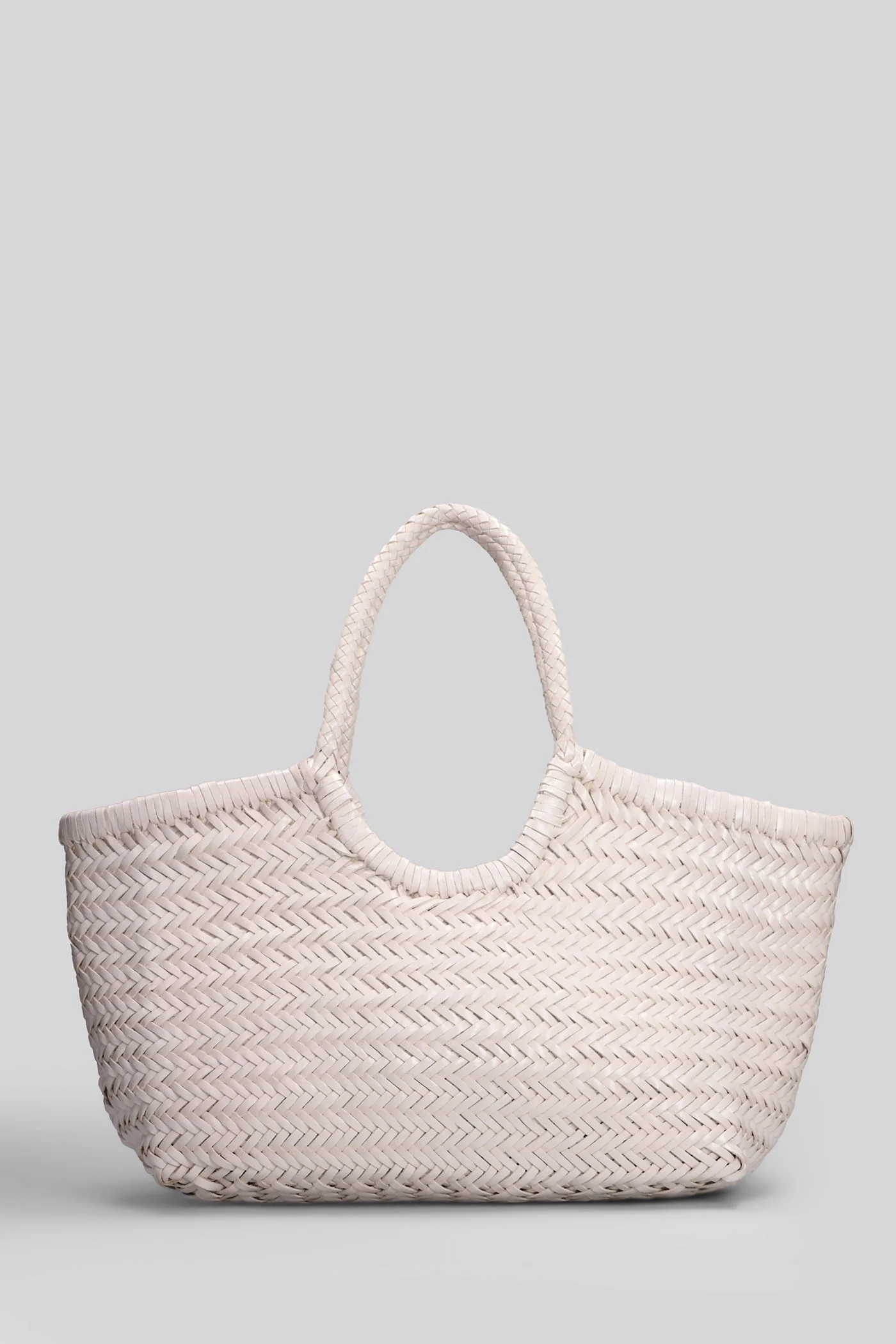Nantucket Basket Big Tote in beige leather