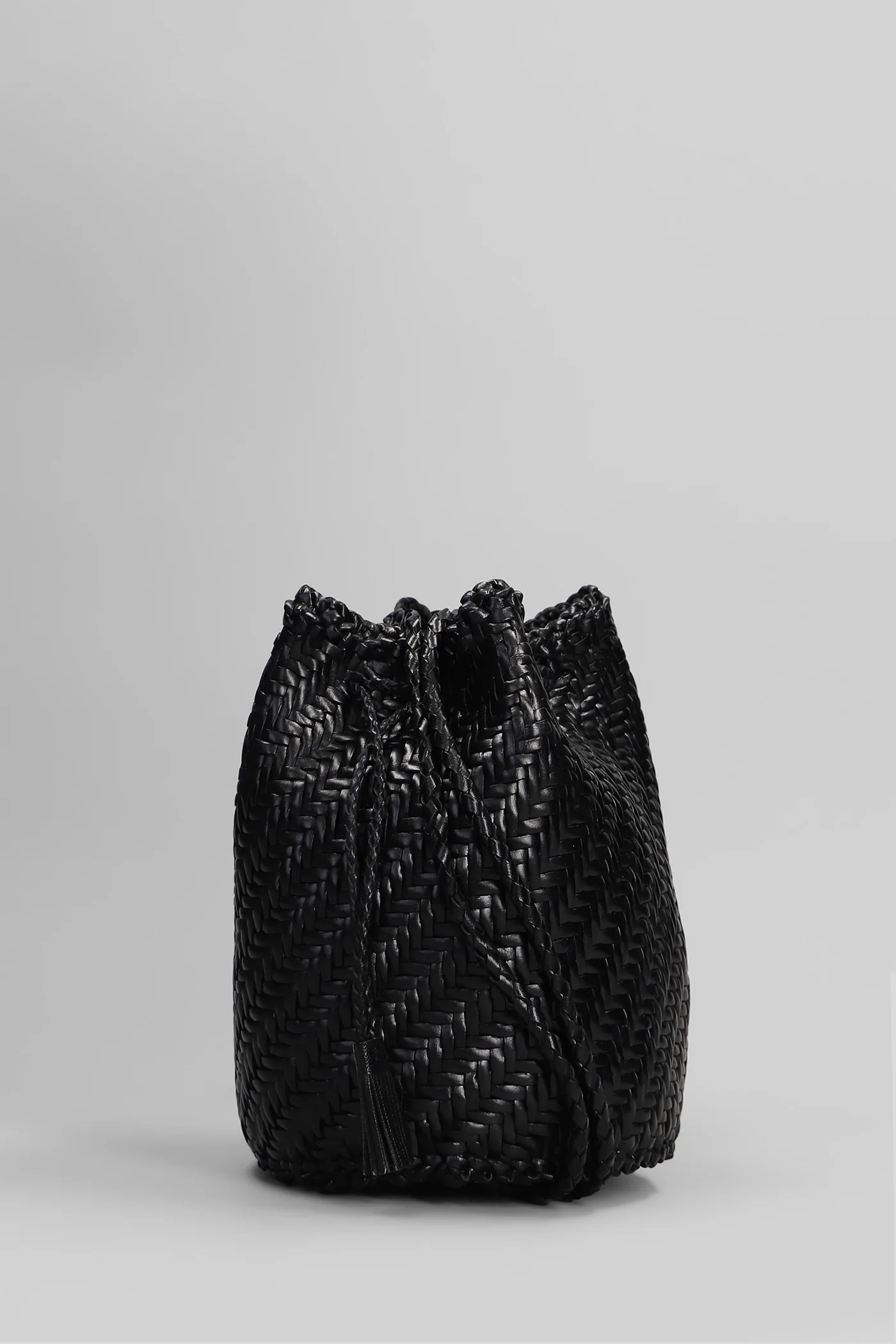 Pompom Double Jump Shoulder bag in black leather - Image 2
