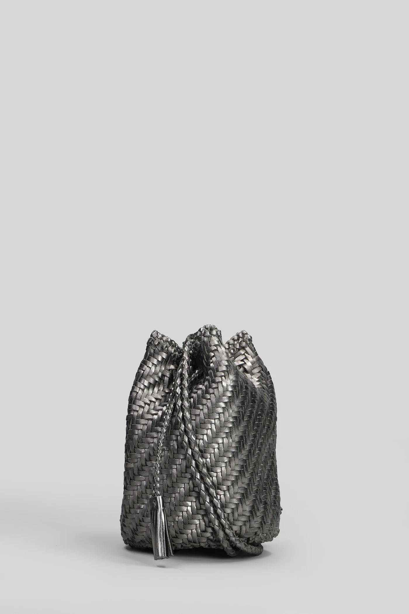 Pompom Double Jump Shoulder bag in Gunmetal leather - Image 2
