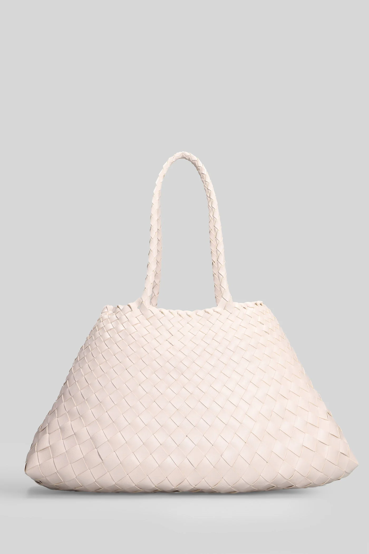 Santa Croce Big Tote in beige leather - Image 3