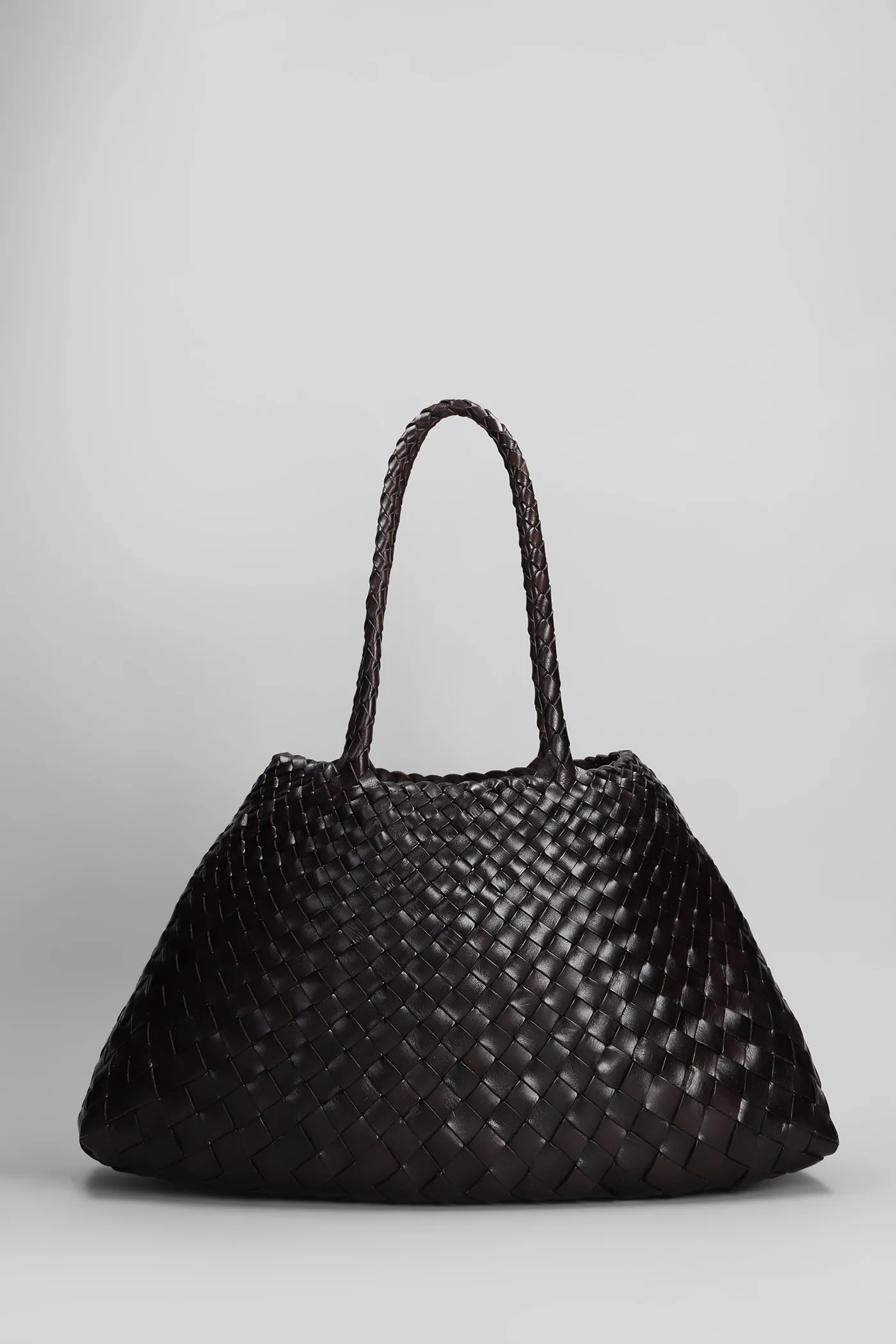 Santa Croce Big Tote in brown leather