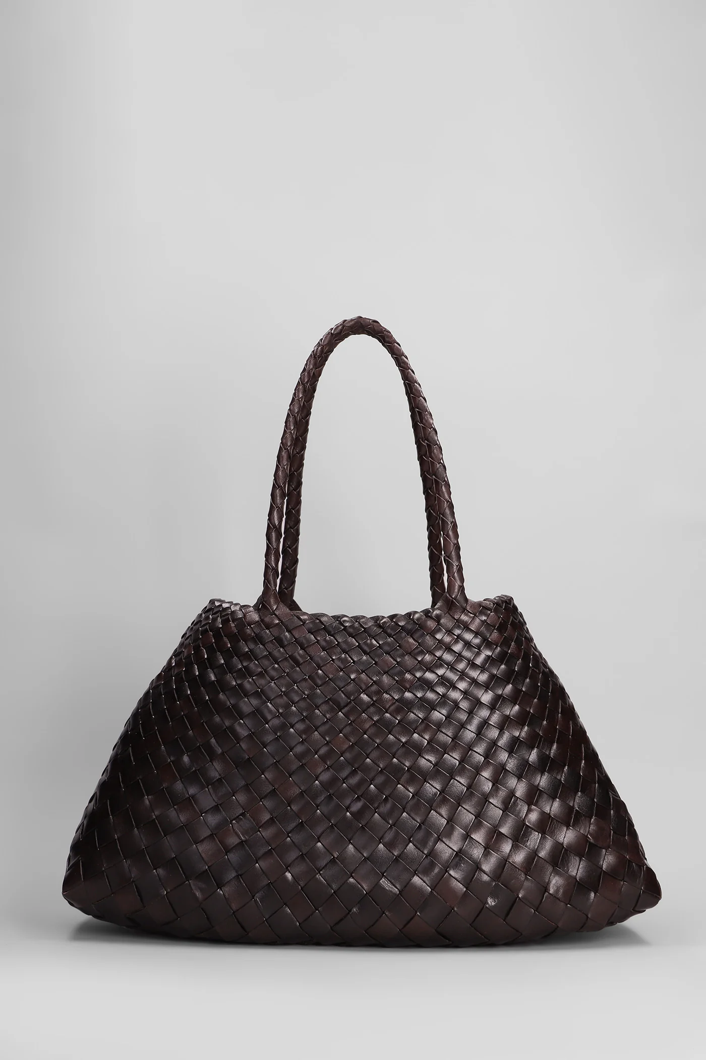 Santa Croce Big Tote in brown leather - Image 3