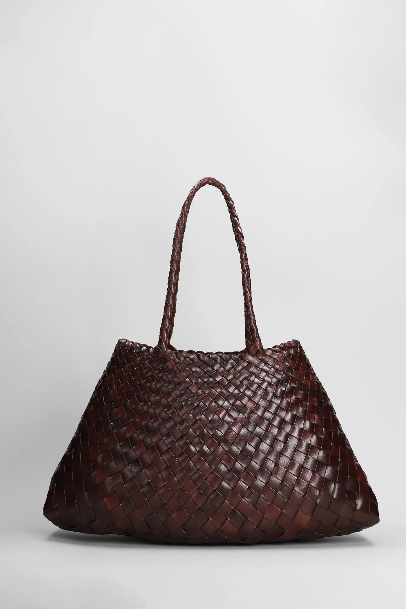 Santa Croce Big Tote in brown leather - Image 3