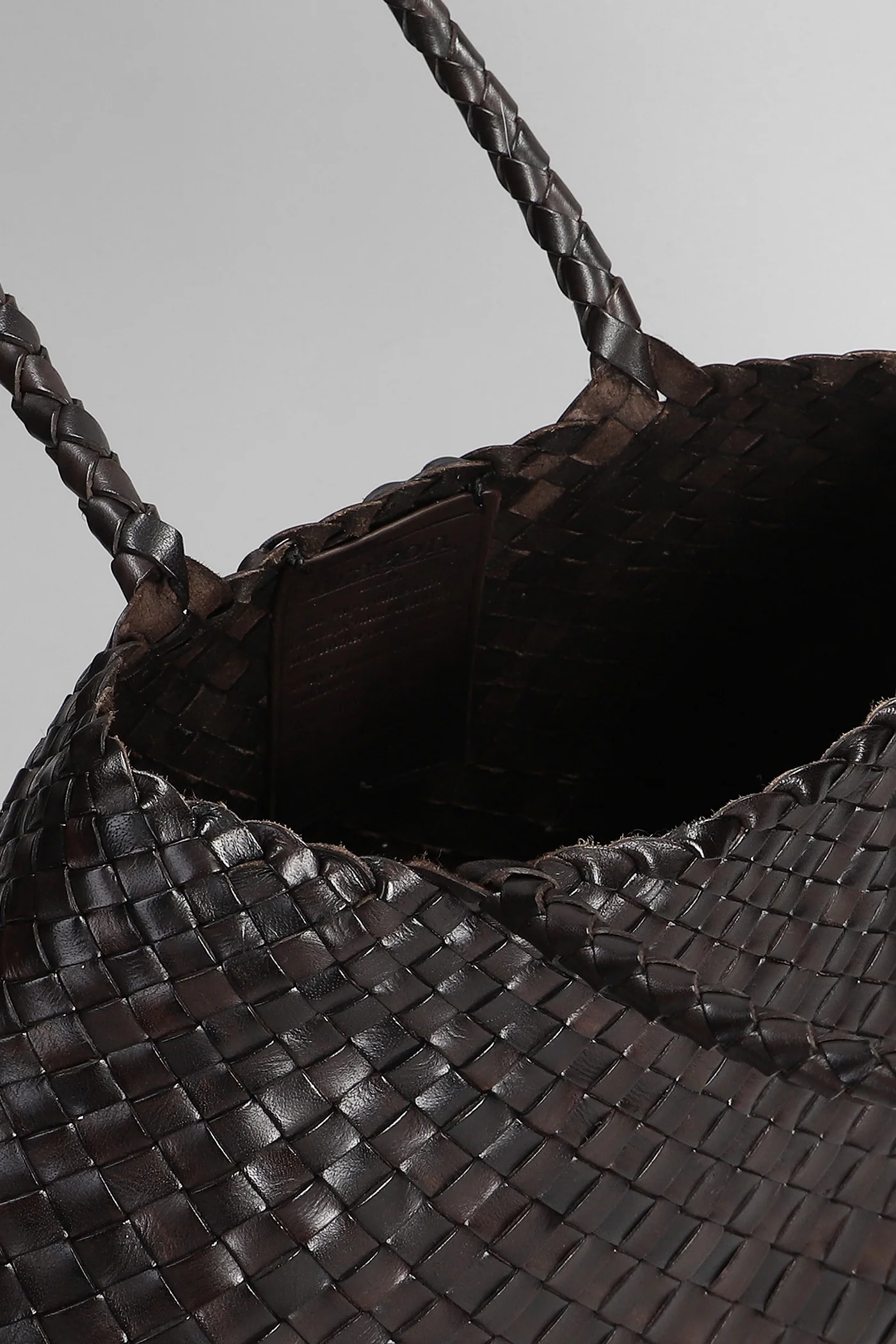 Santa Croce Big Tote in brown leather - Image 4