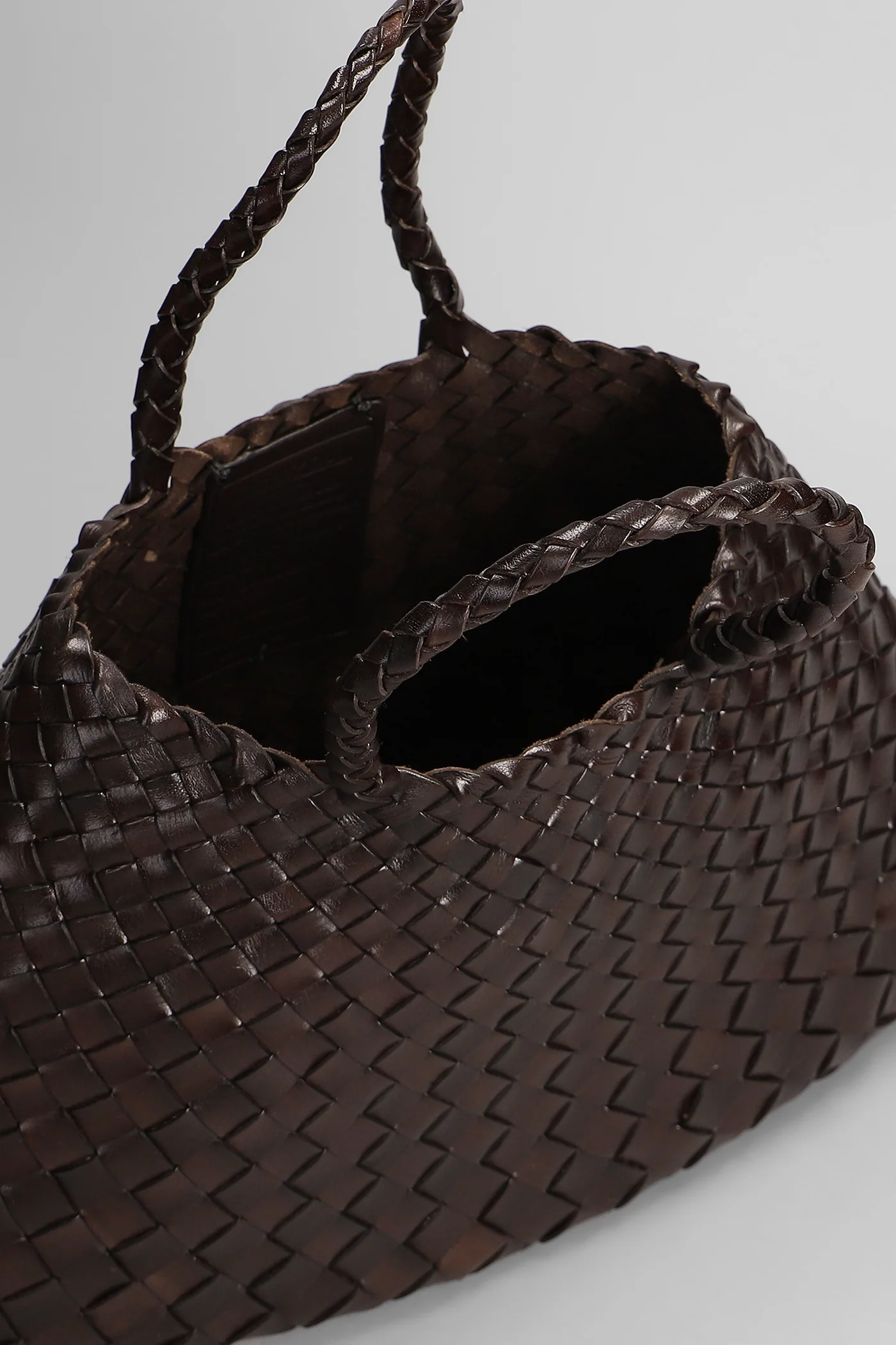 Santa Croce Small Tote in brown leather - Image 4