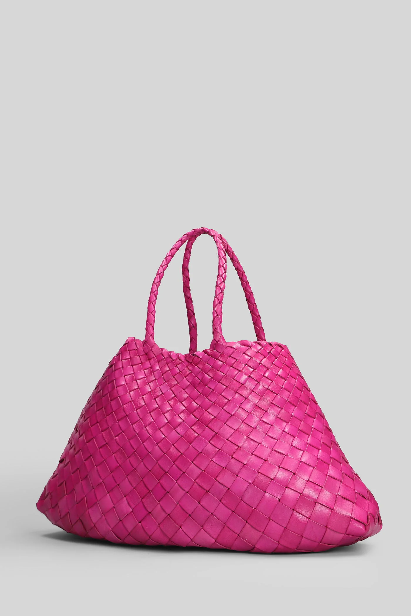 Santa Croce Small Tote in fuxia leather - Image 8