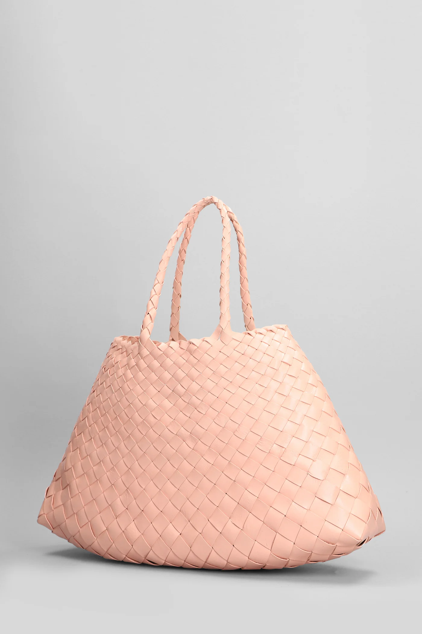 Santa Croce Small Tote in rose-pink leather - Image 2