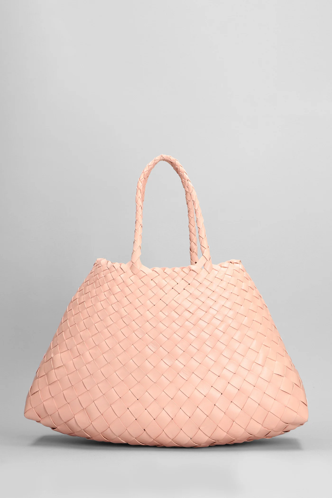 Santa Croce Small Tote in rose-pink leather - Image 3