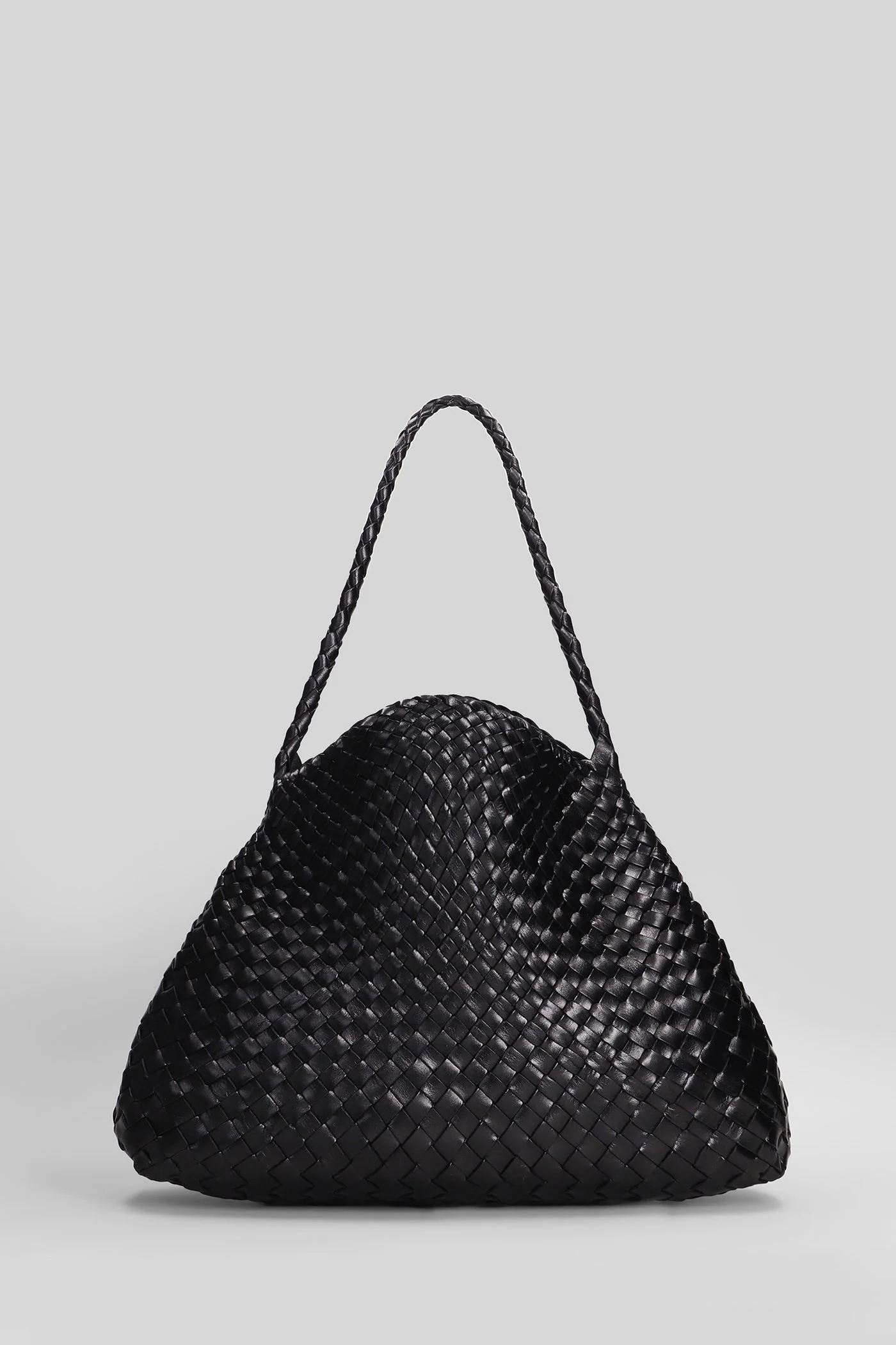 Santa maria mini Hand bag in black leather