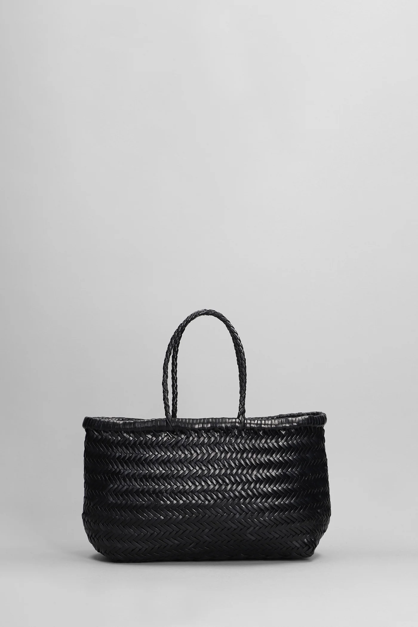 Triple Jump Mini Tote in black leather - Image 3