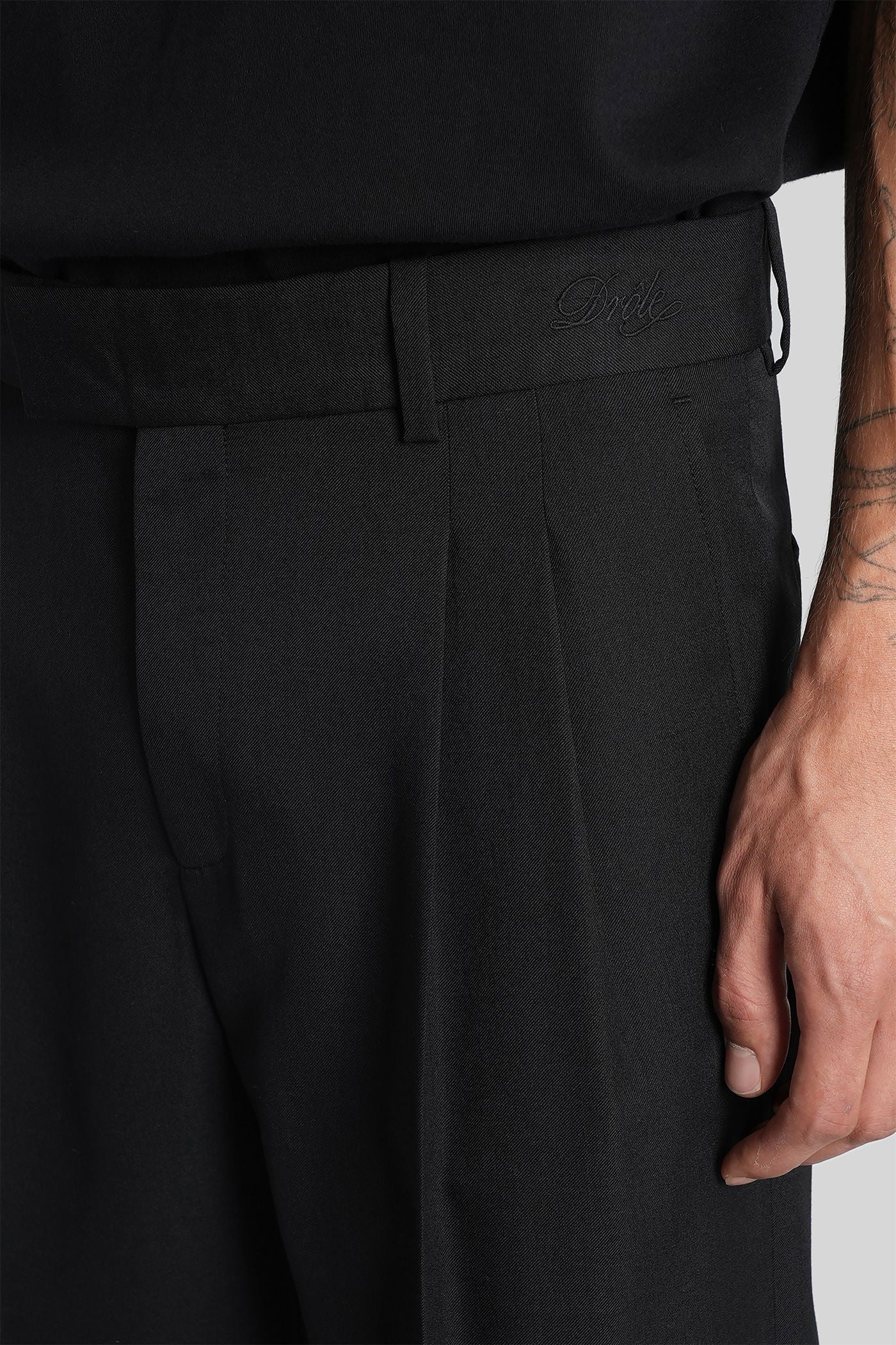 Pants in black wool - Image 5