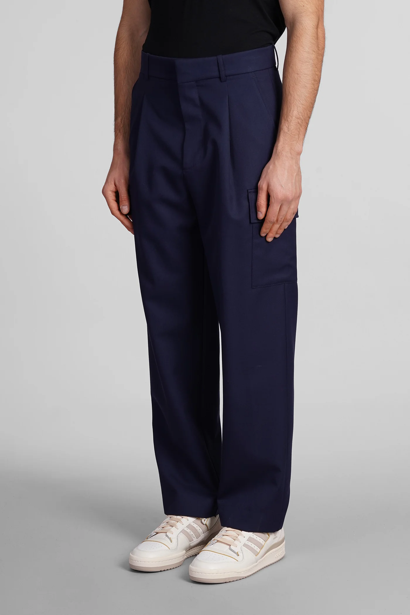 Pants in blue wool - Image 4