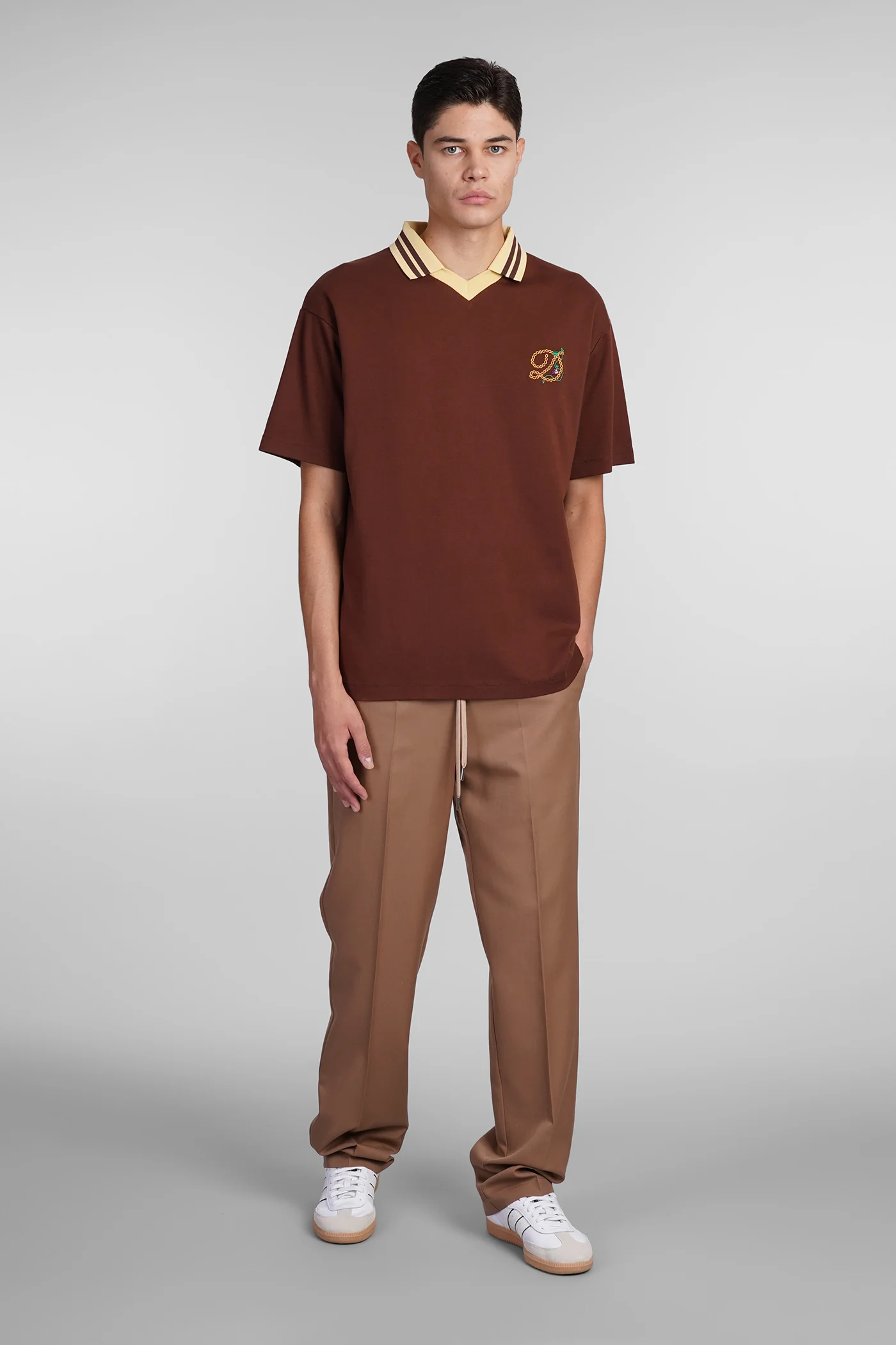 Pants in brown polyester - Image 2