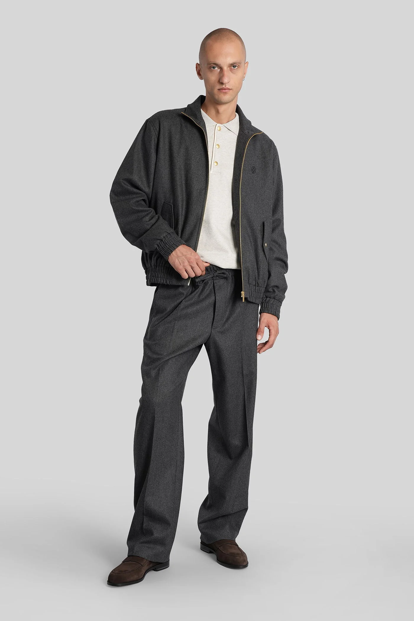 Pants in grey wool - Image 2