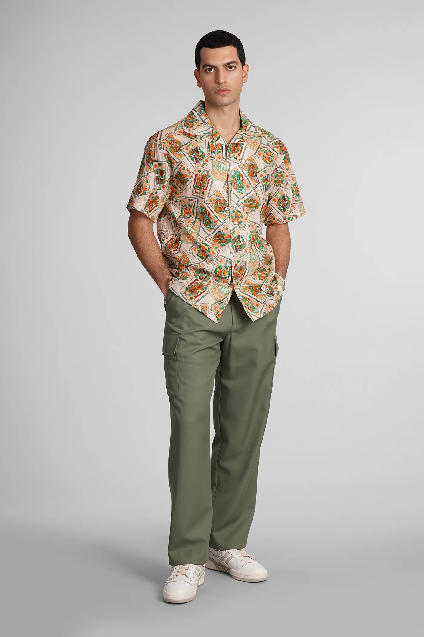 Pants in khaki wool - Image 2