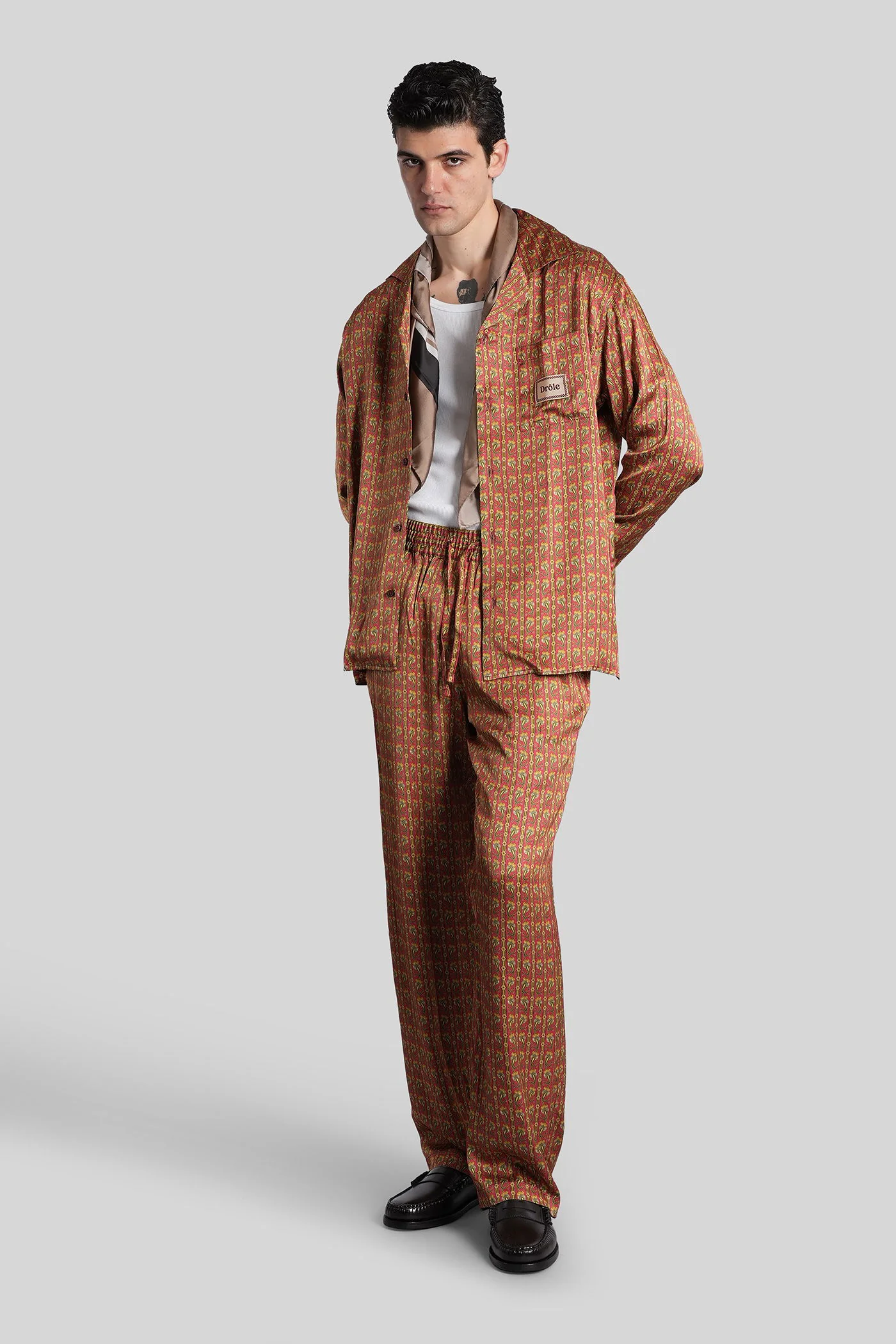 Pants in red viscose - Image 2