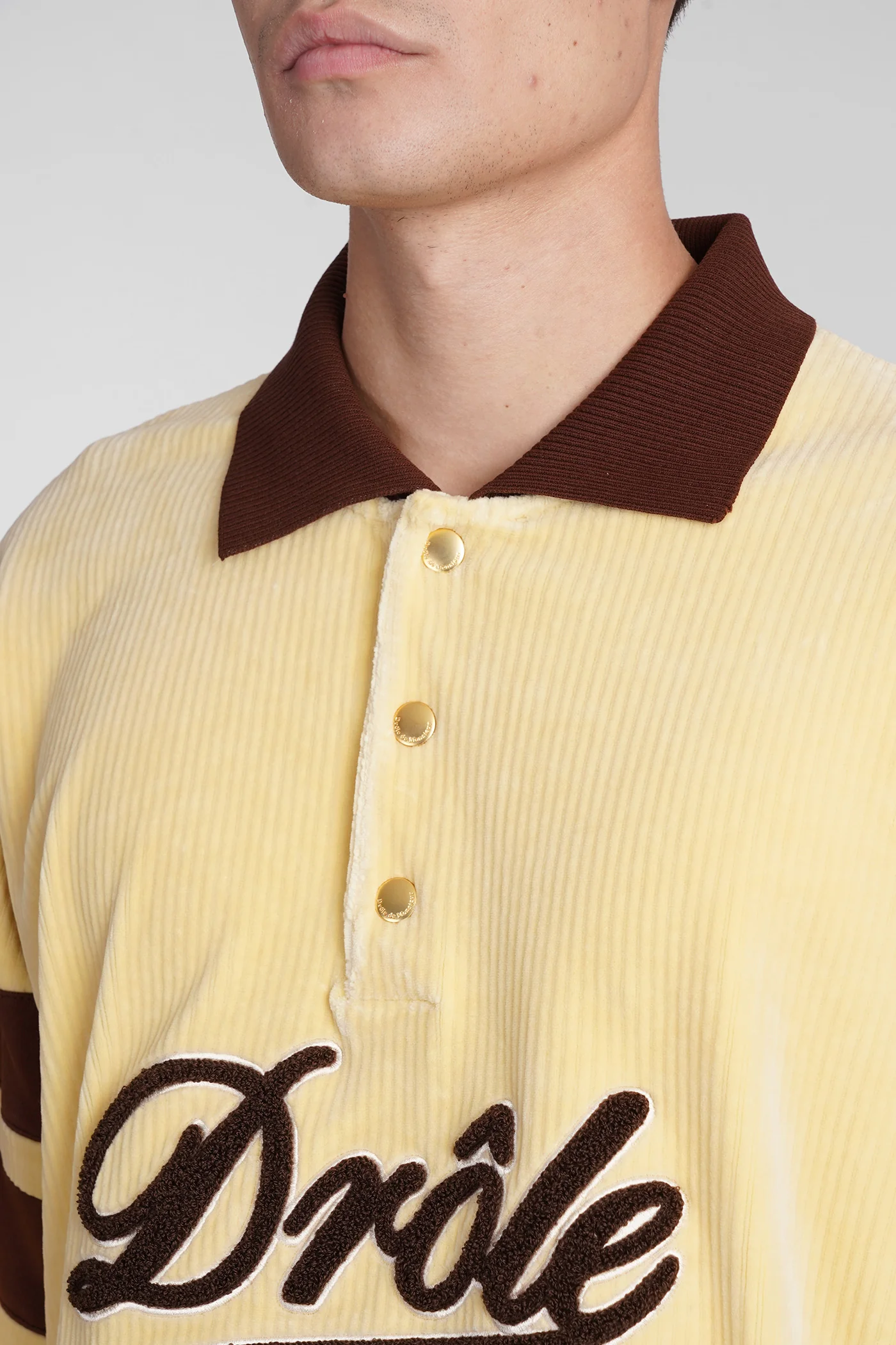 Polo in yellow cotton - Image 5