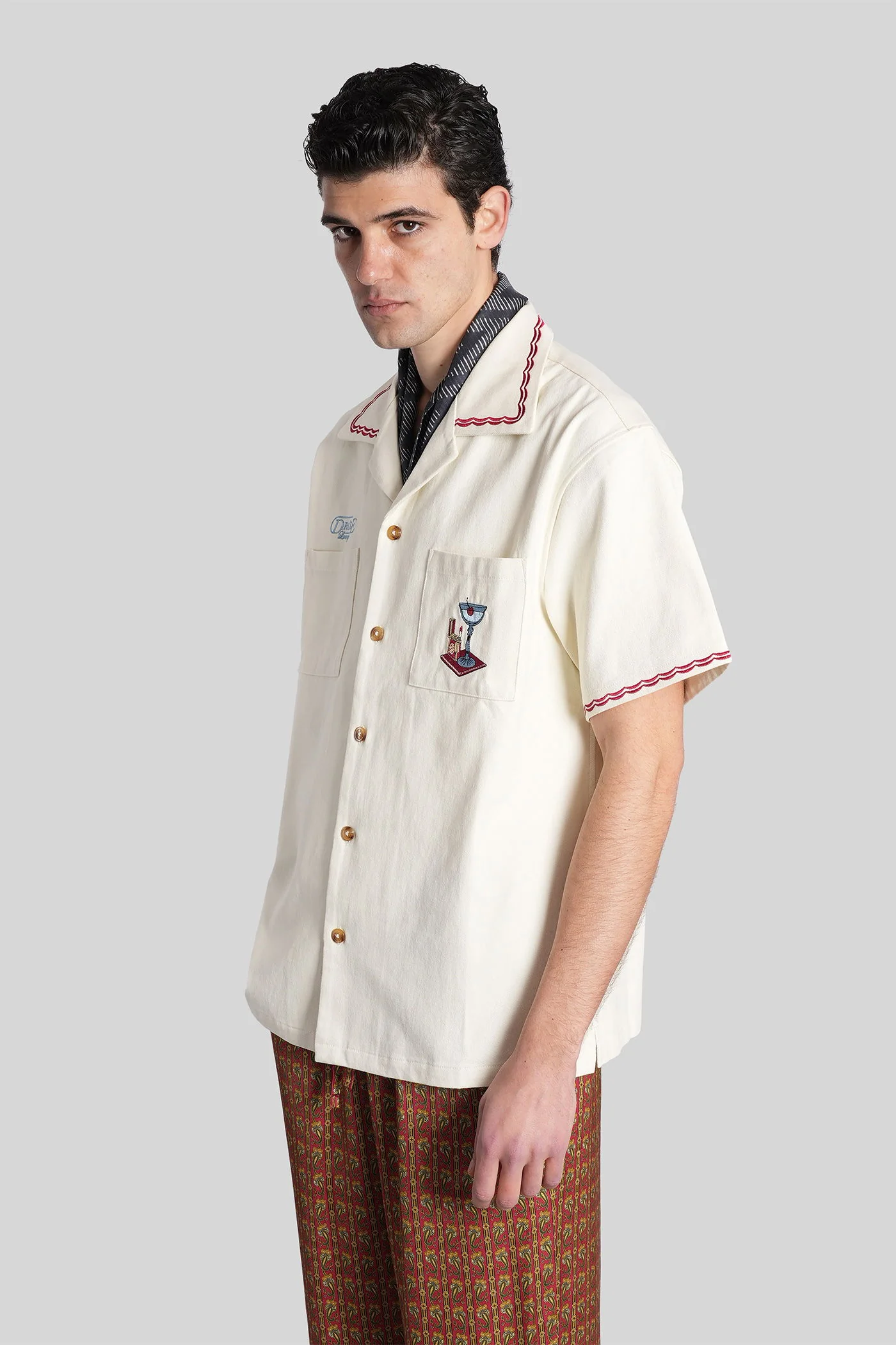 Shirt in white cotton - Image 4