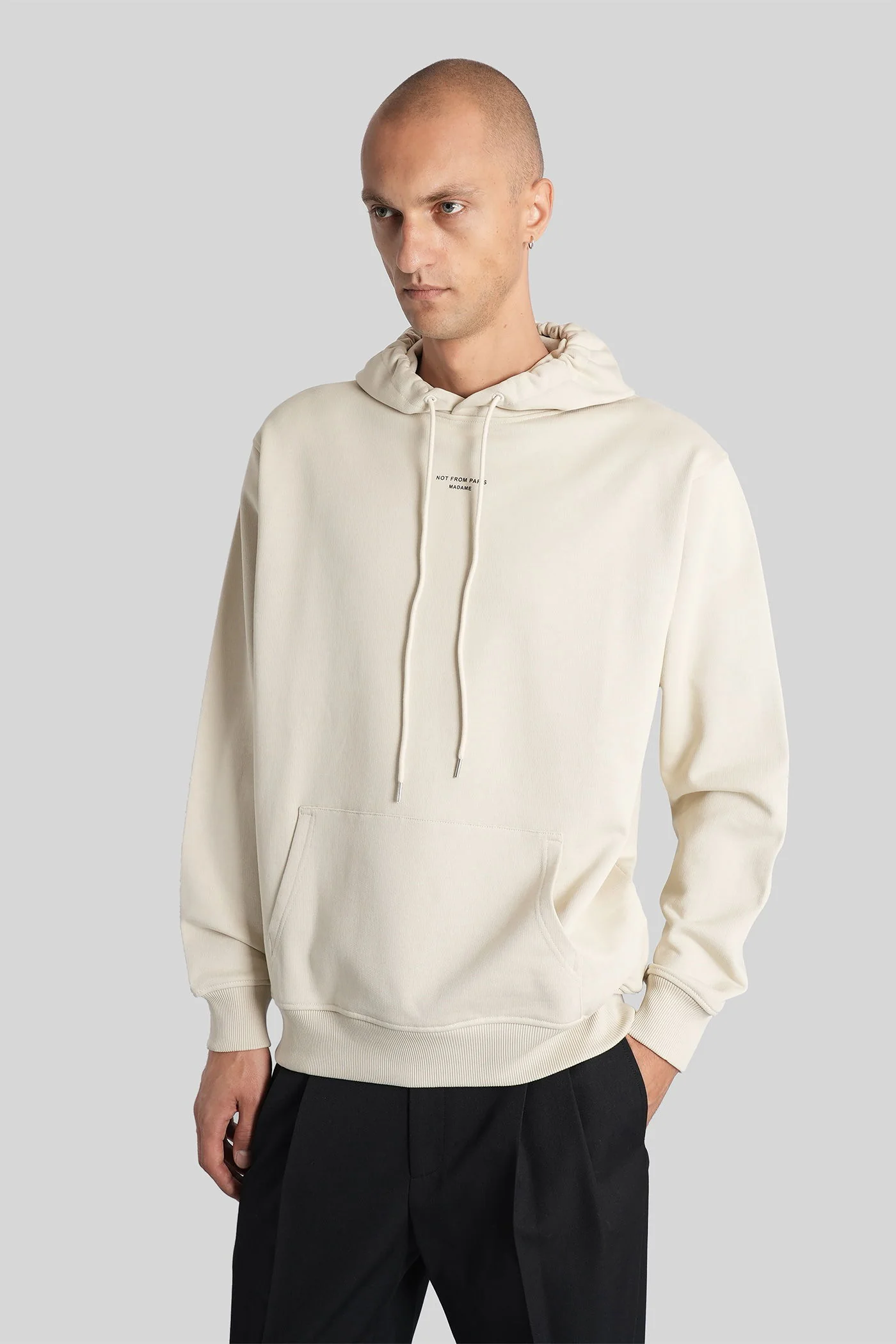 Sweatshirt in beige cotton - Image 4