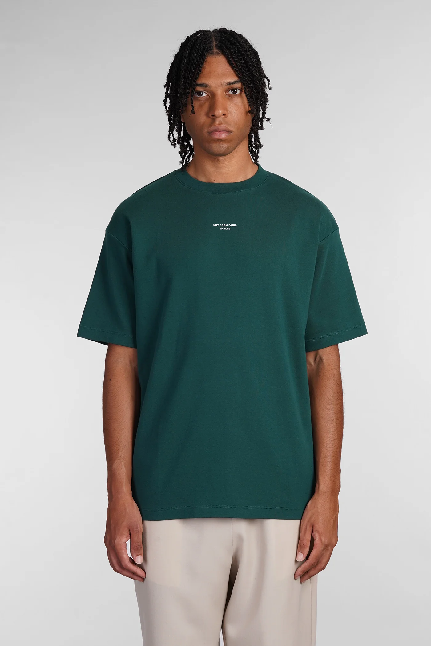 T-Shirt in green cotton
