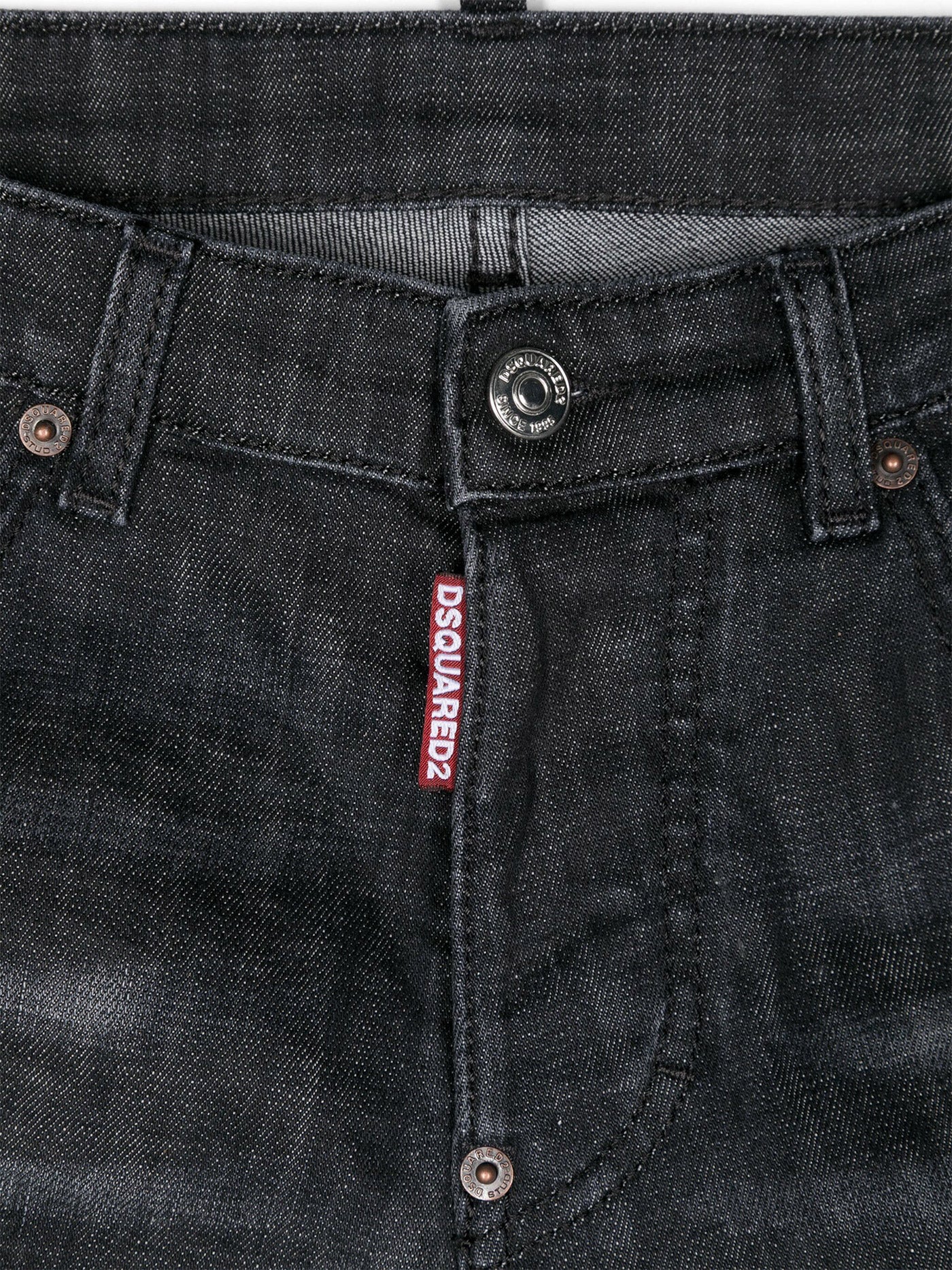 Jeans in black cotton - Image 3