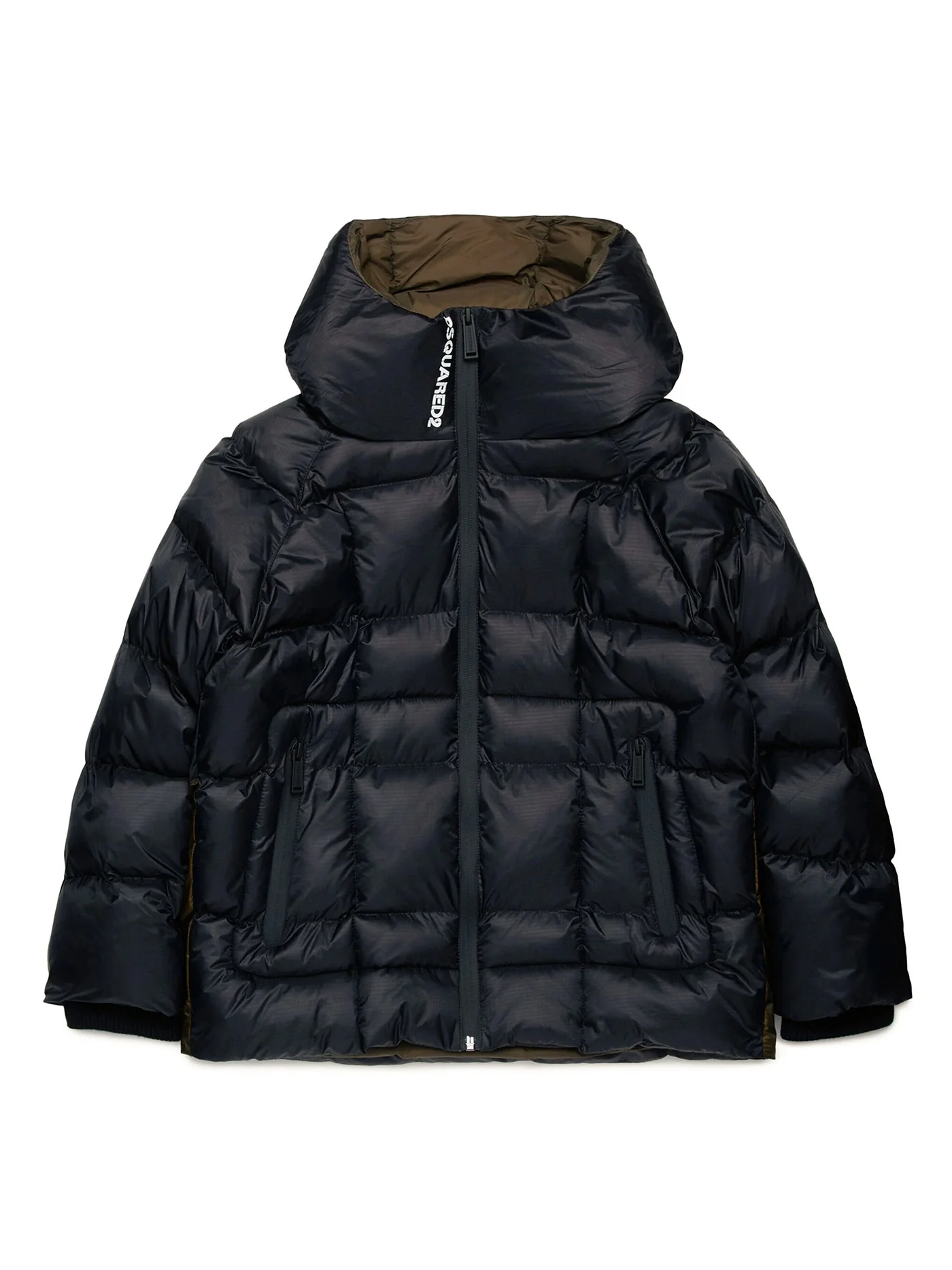 puffer in black polyamide