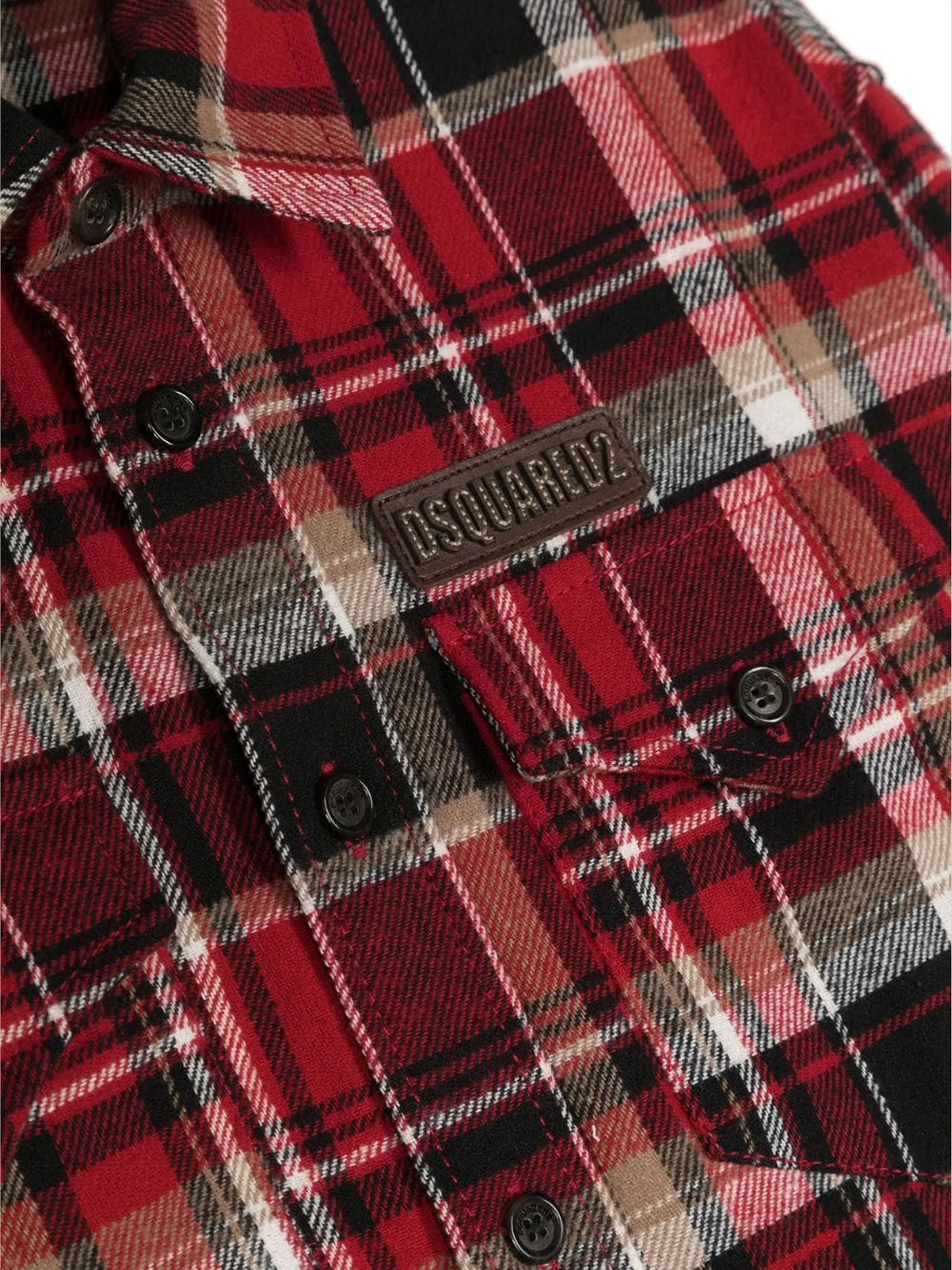 Shirt in red cotton - Image 3