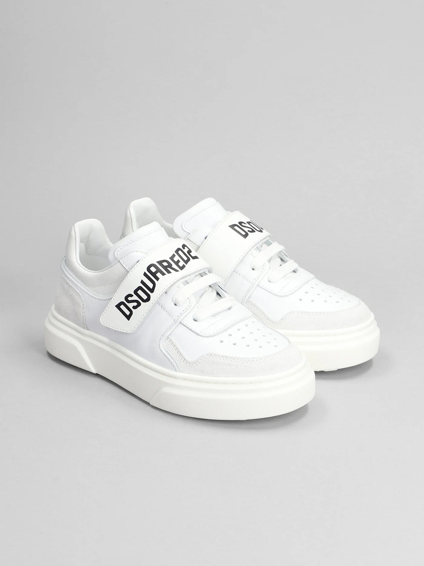 Sneakers in white leather - Image 2