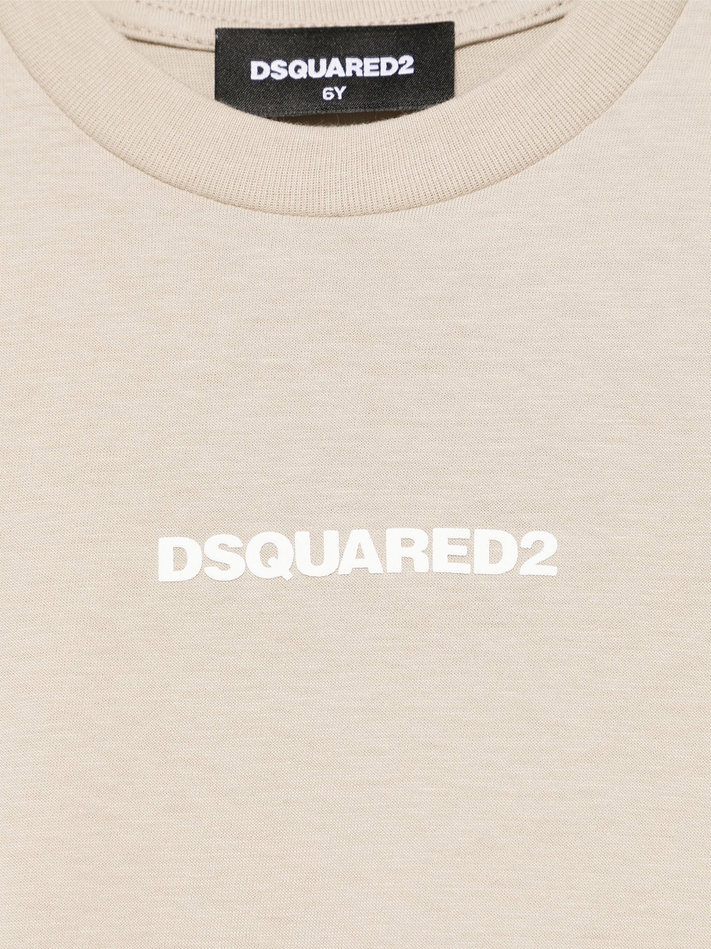 T-Shirt in taupe cotton - Image 3