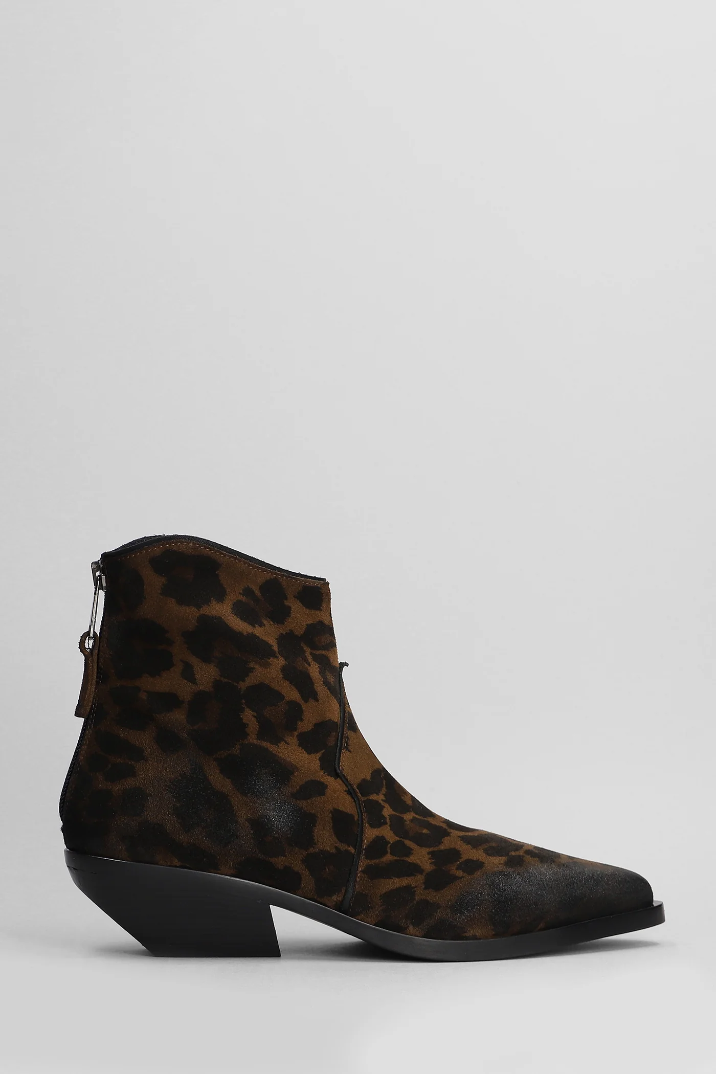 texan Ankle boots in Animalier suede