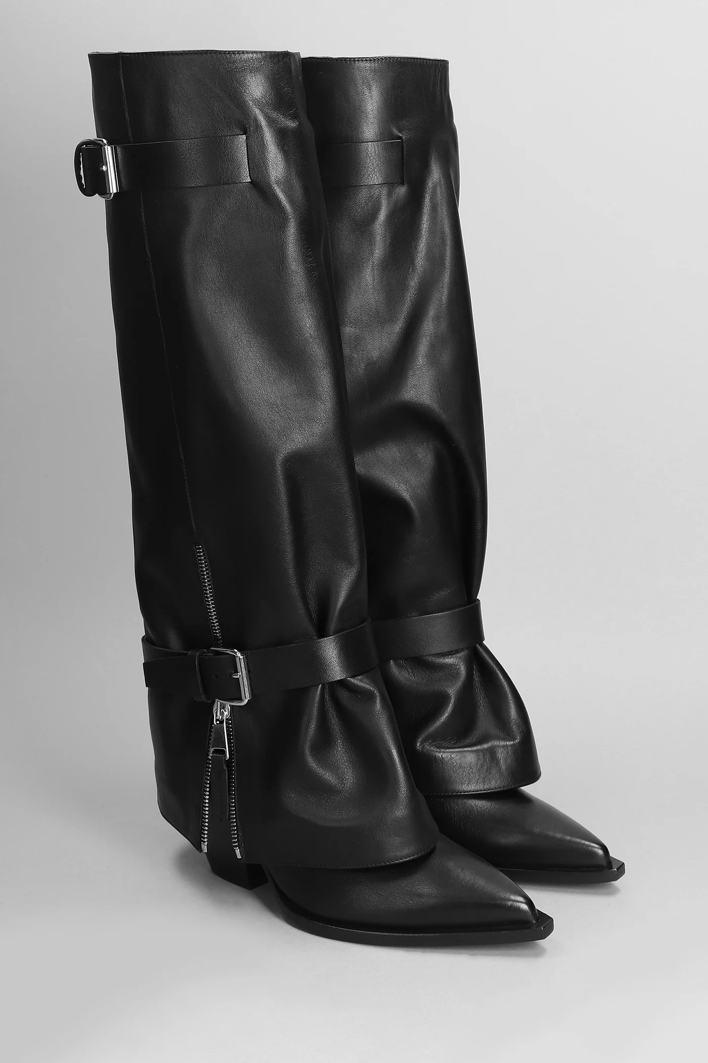 texan boots in black leather - Image 2