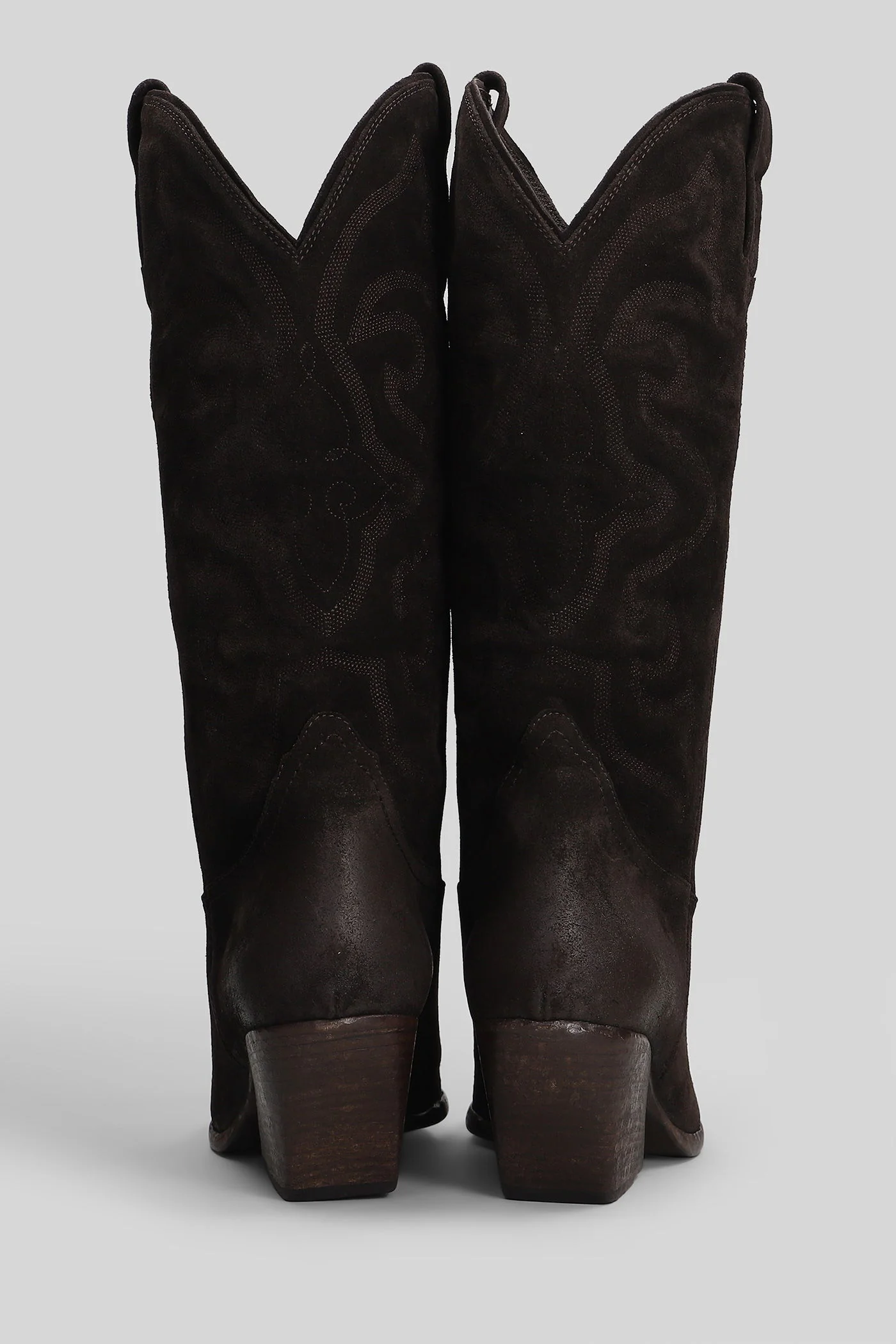 texan boots in brown suede - Image 4