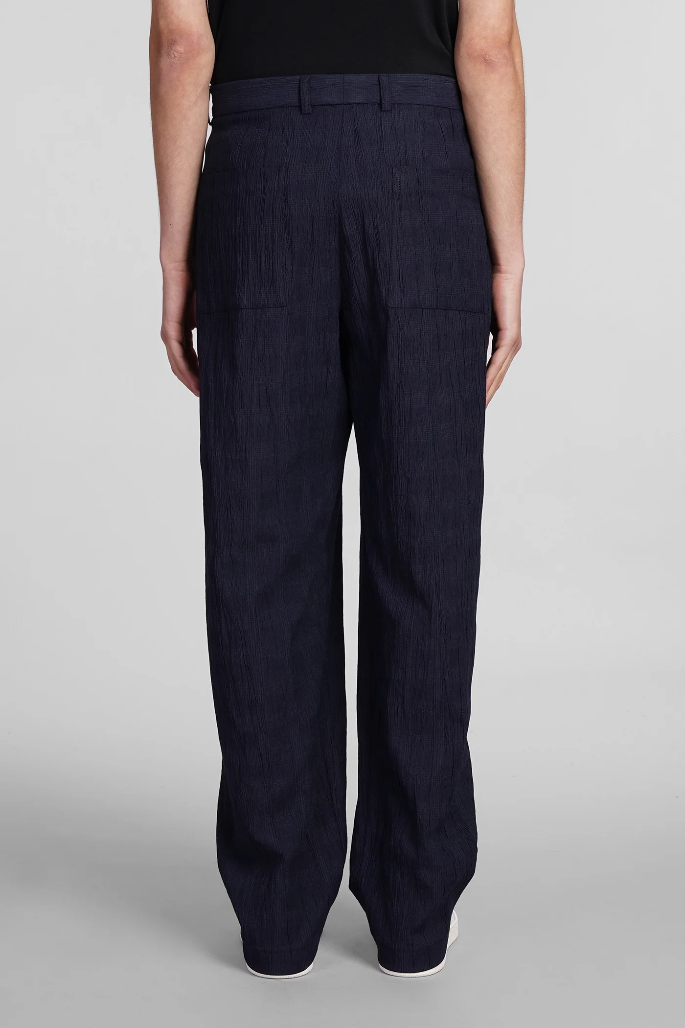 Pants in blue polyester - Image 3