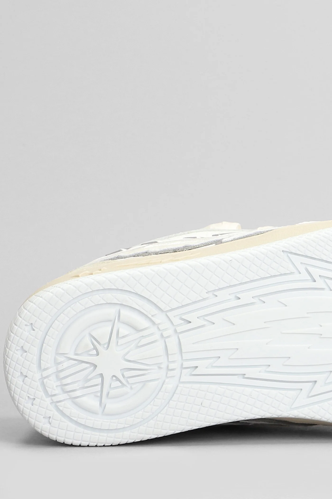 Egg Rocket Sneakers in white suede and leather - Image 5