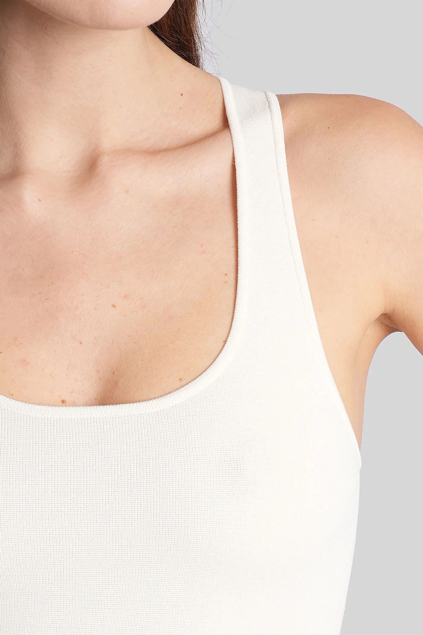 Body in beige viscose - Image 4