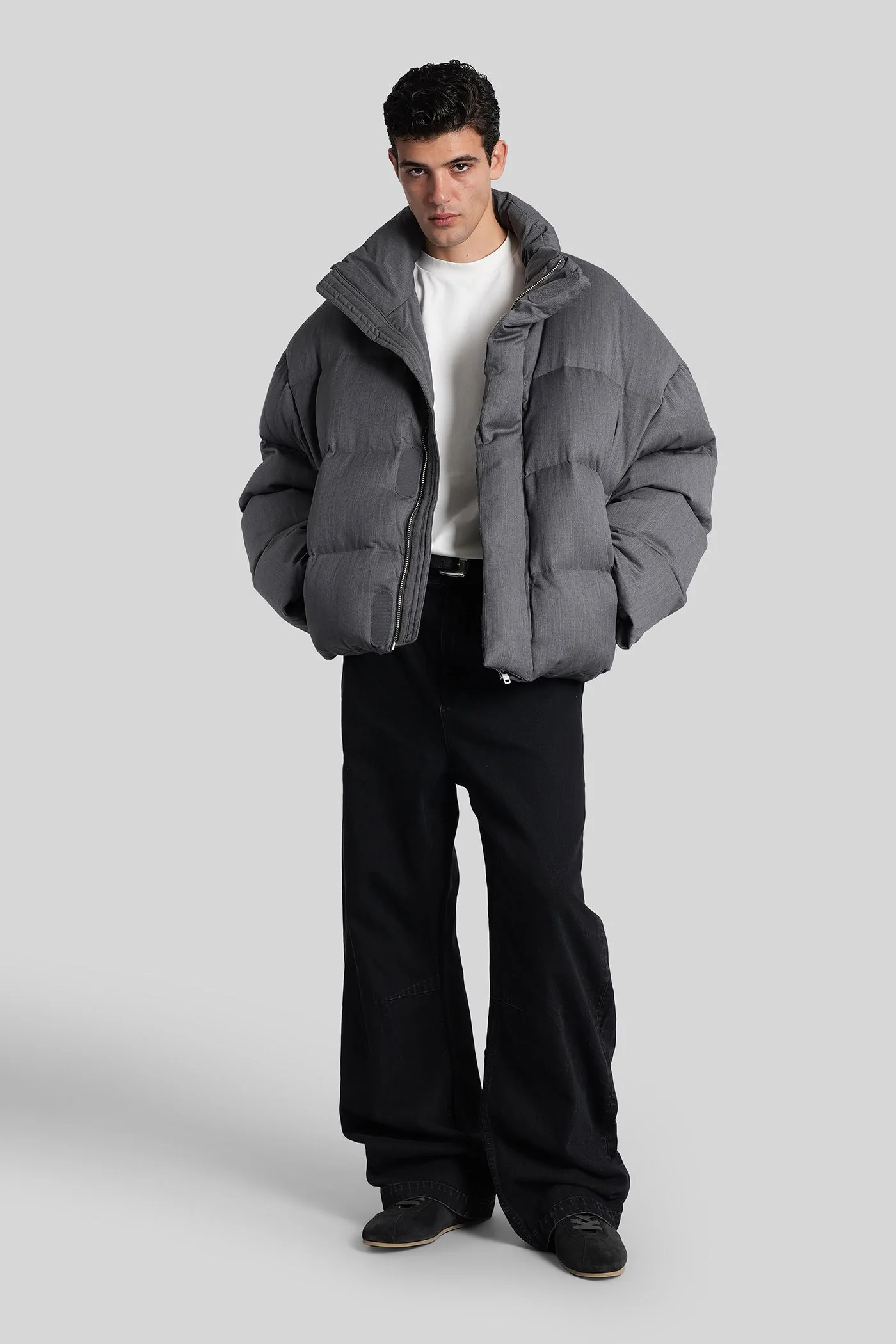 Mml puffer suiting puffer in grey wool - Image 2