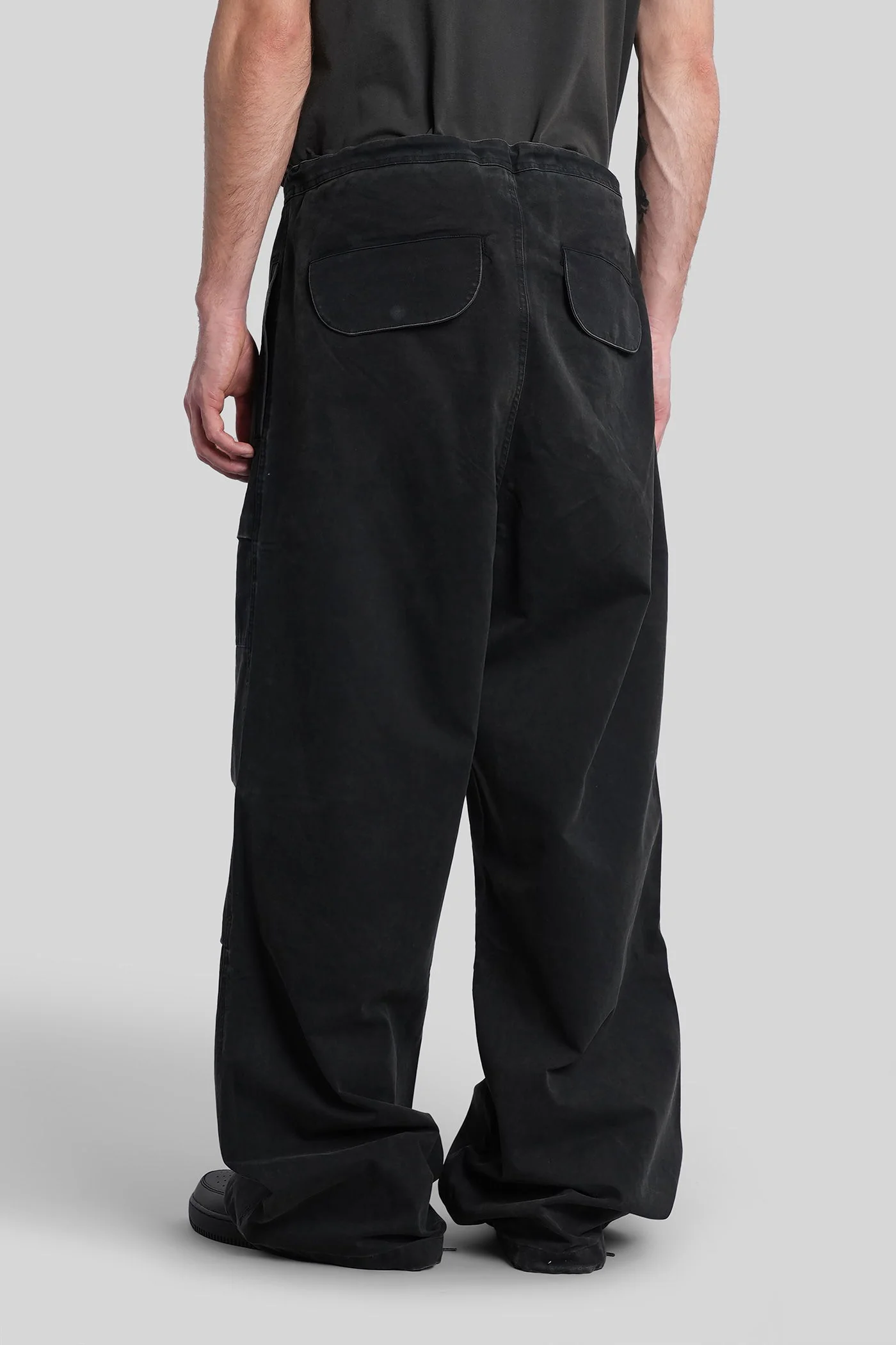 Pants in black cotton - Image 3