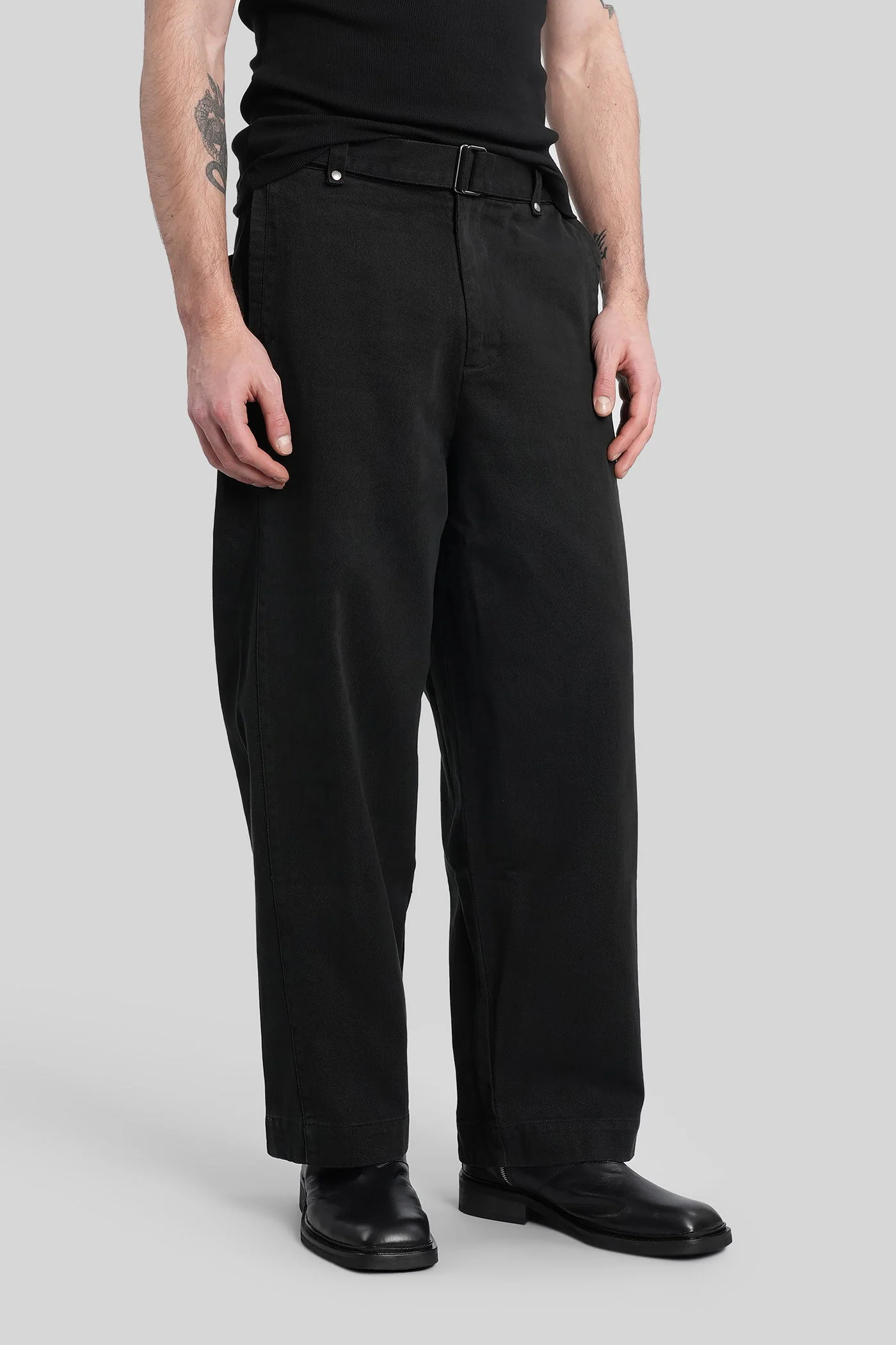 Pants in black cotton - Image 3