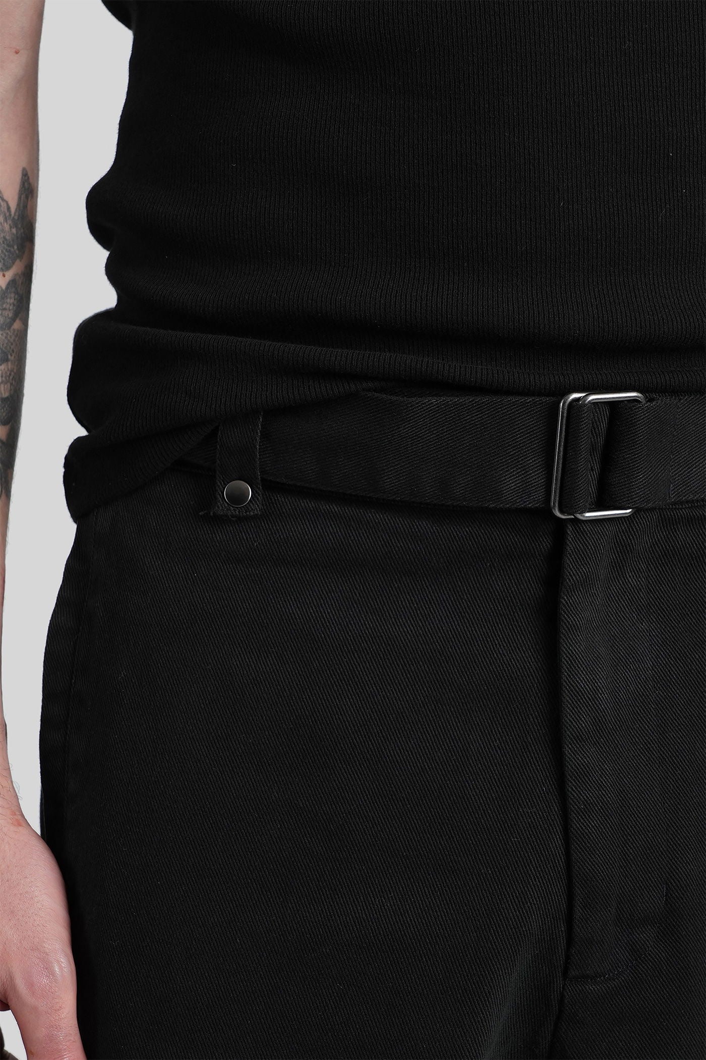 Pants in black cotton - Image 4
