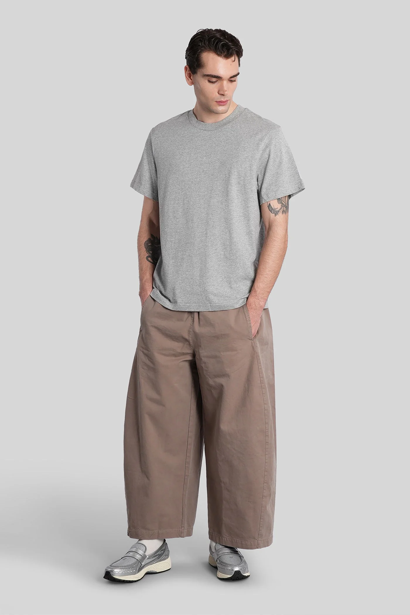 Pants in grey cotton - Image 2
