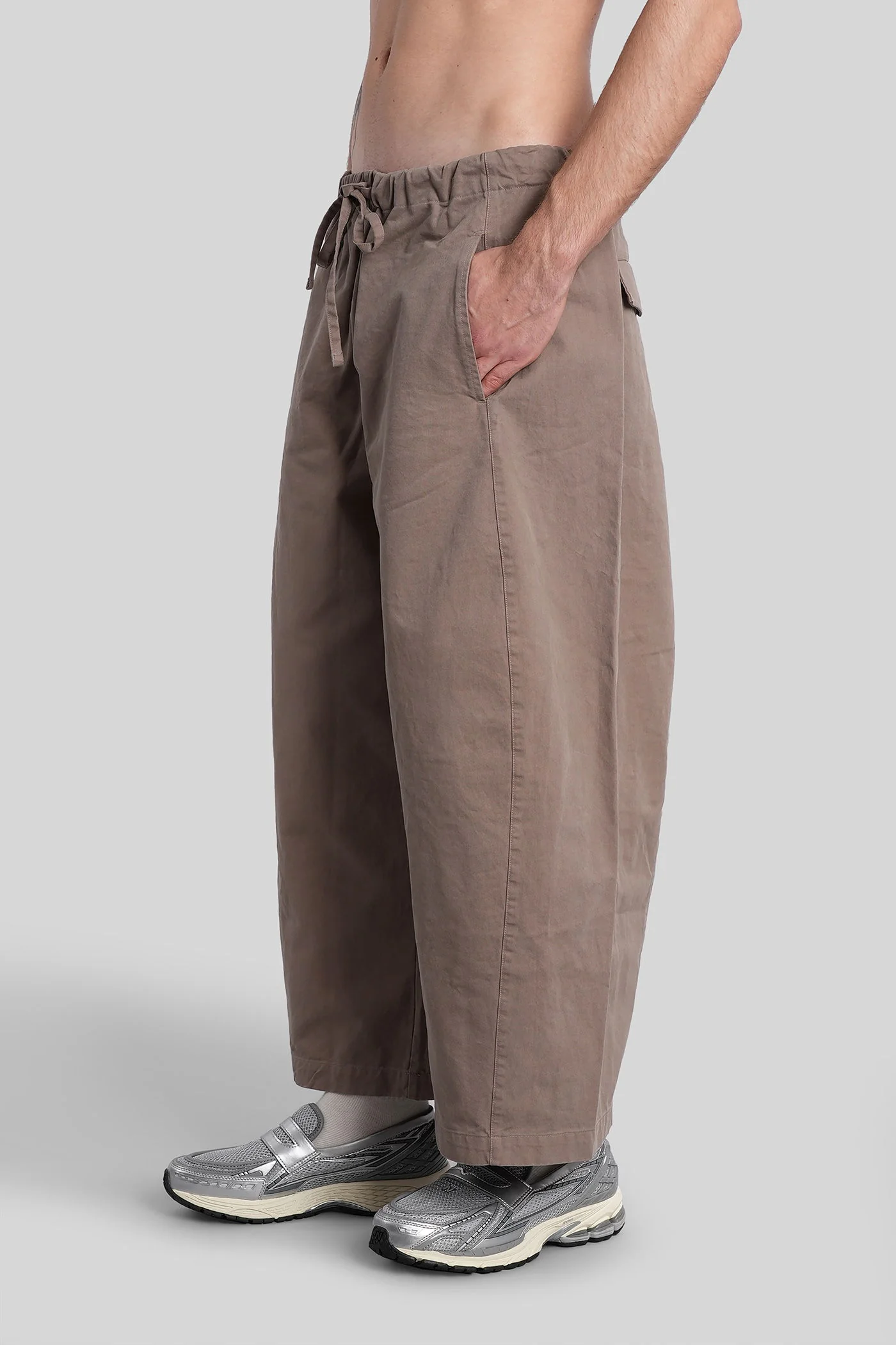 Pants in grey cotton - Image 4