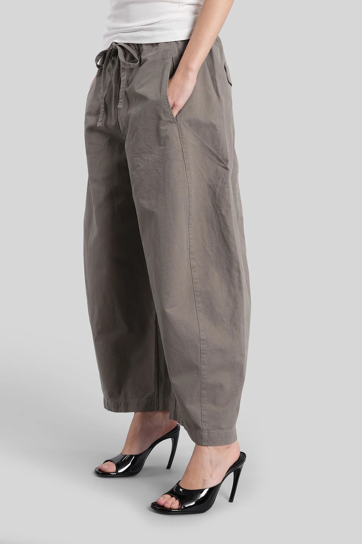 Pants in grey cotton - Image 4