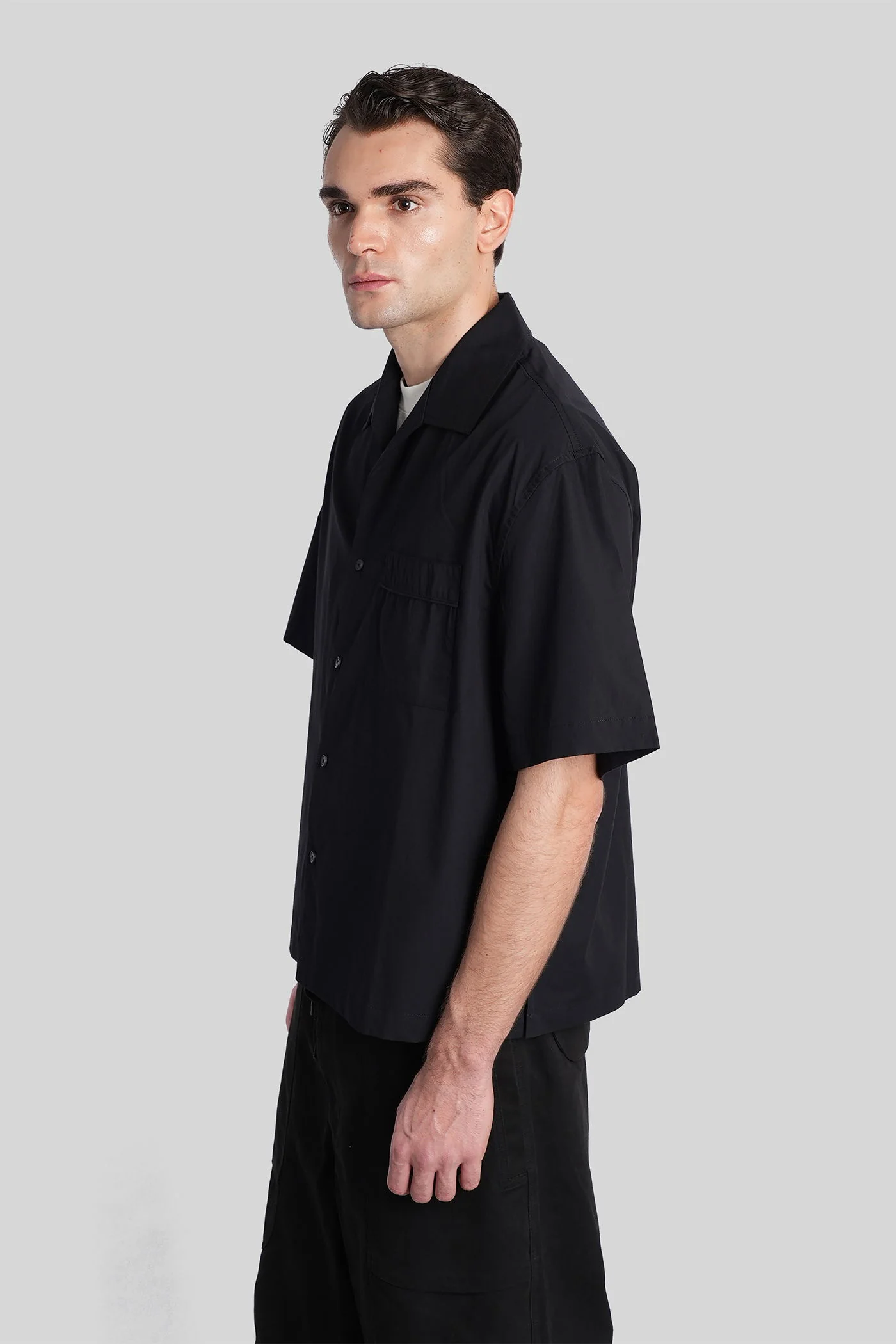 Shirt in black cotton - Image 4