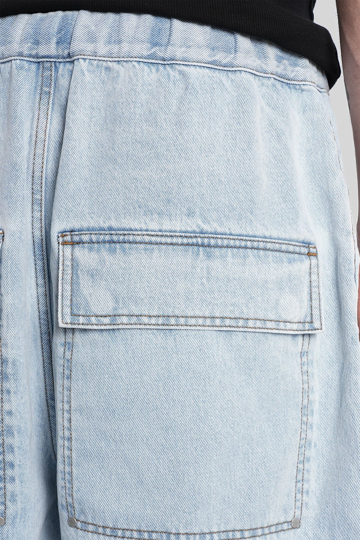 Shorts in blue cotton - Image 5