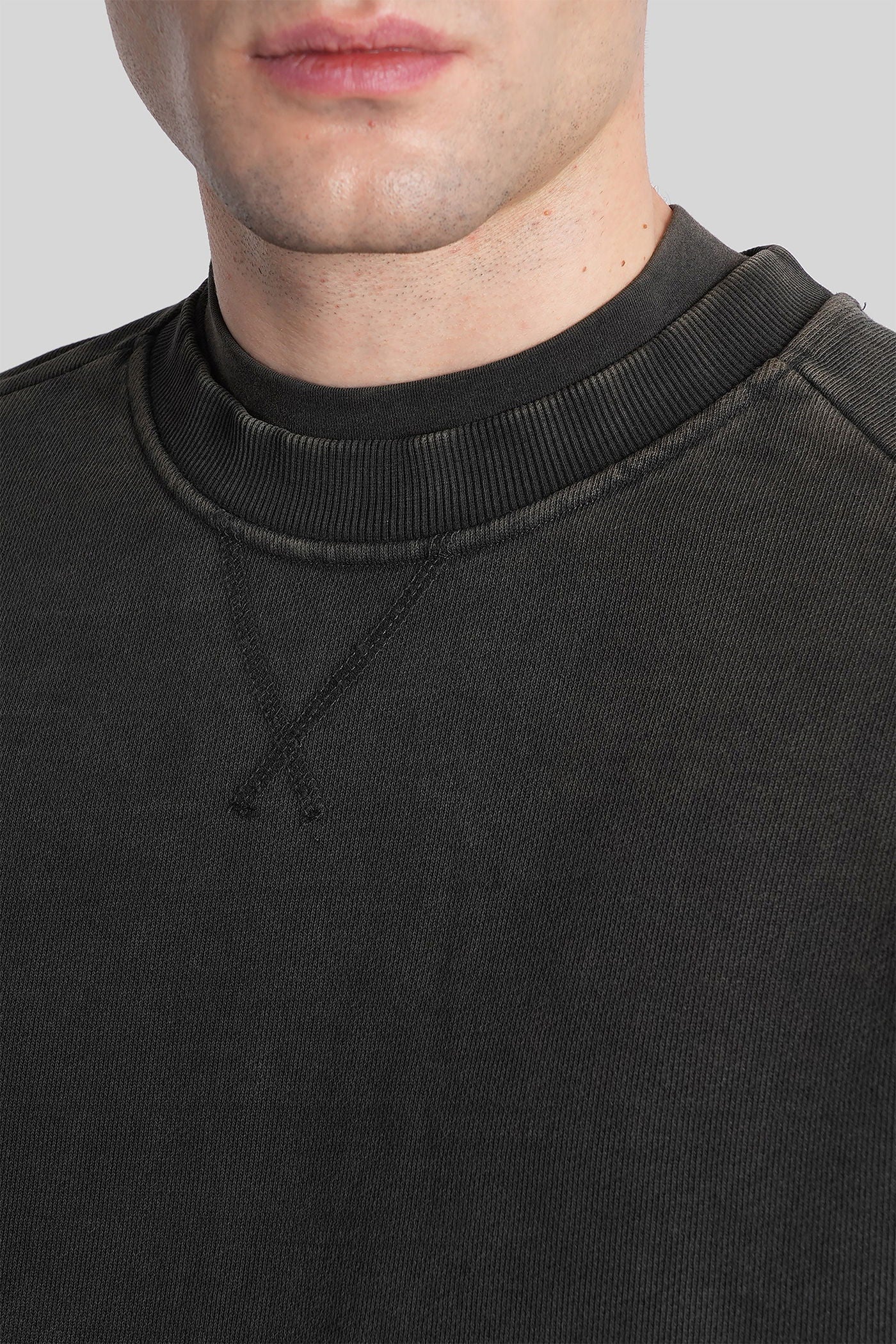 Sweatshirt in black cotton - Image 5