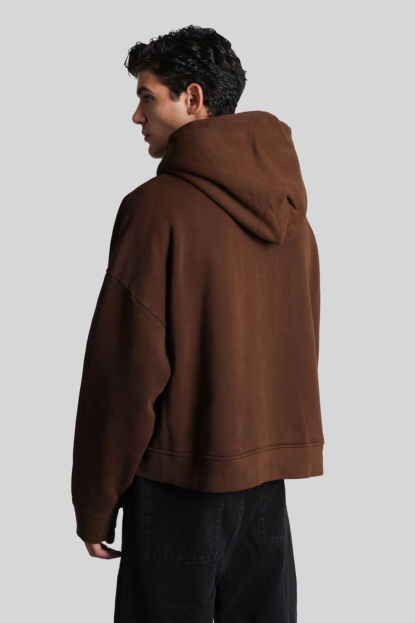 Sweatshirt in brown cotton - Image 3